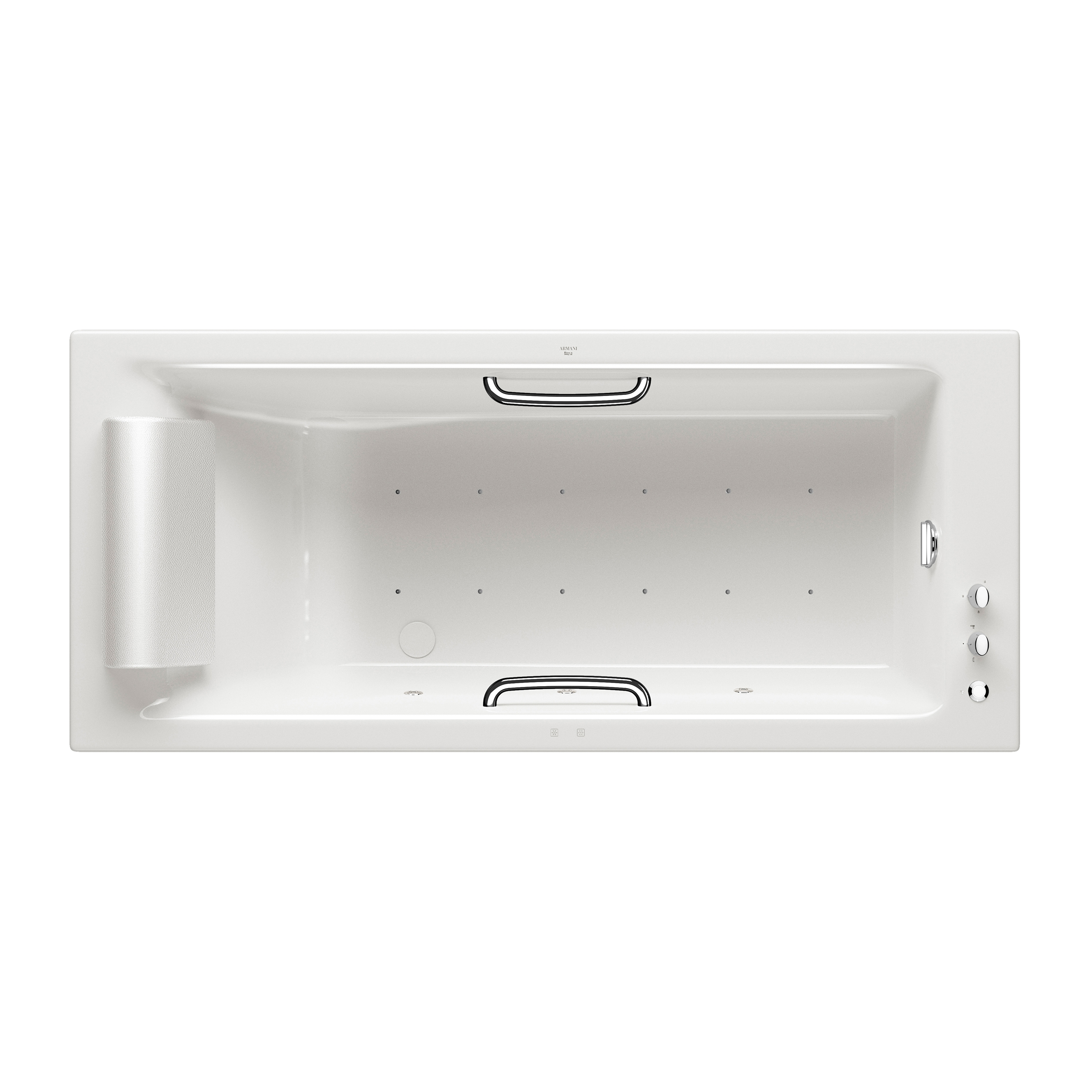 BAÑERAS | Bañera de encastrar de 1800 x 800 mm con masaje de aire | Glossy White