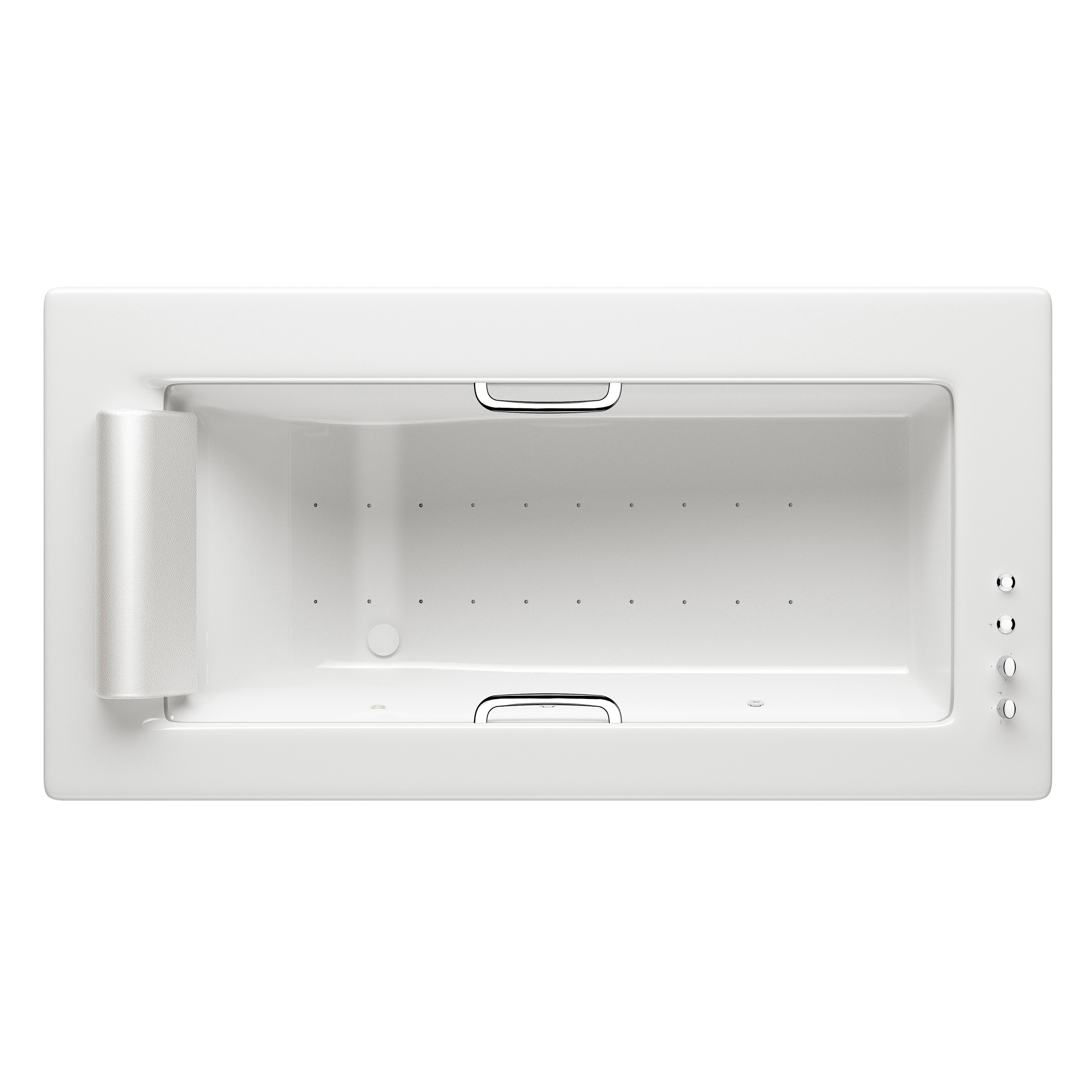 BATHS | Built-in bathtub 2145 x 1100 mm with Soft-Air massage | Glossy White