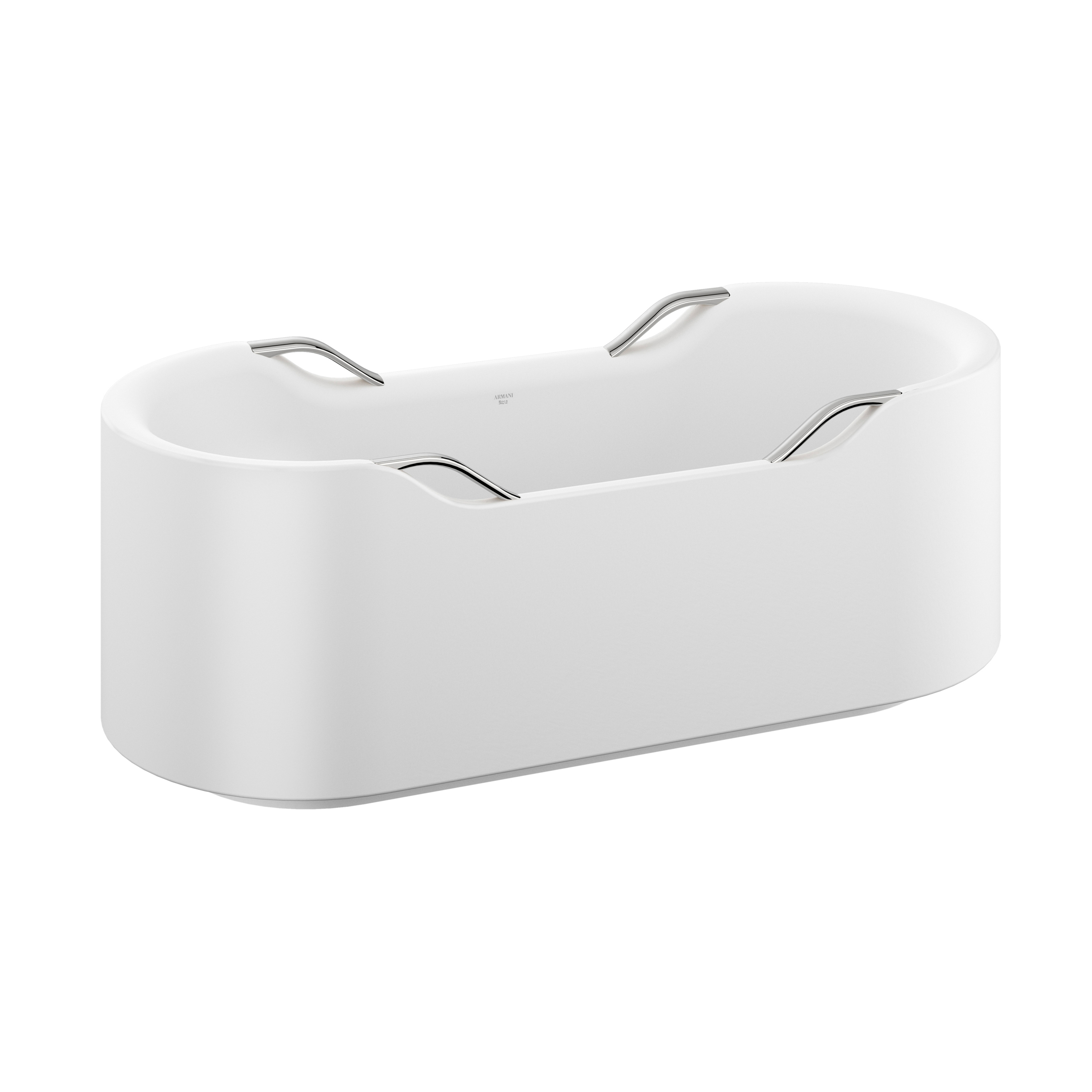 VASCHE | Vasca da bagno freestanding con quattro maniglie | Chrome
