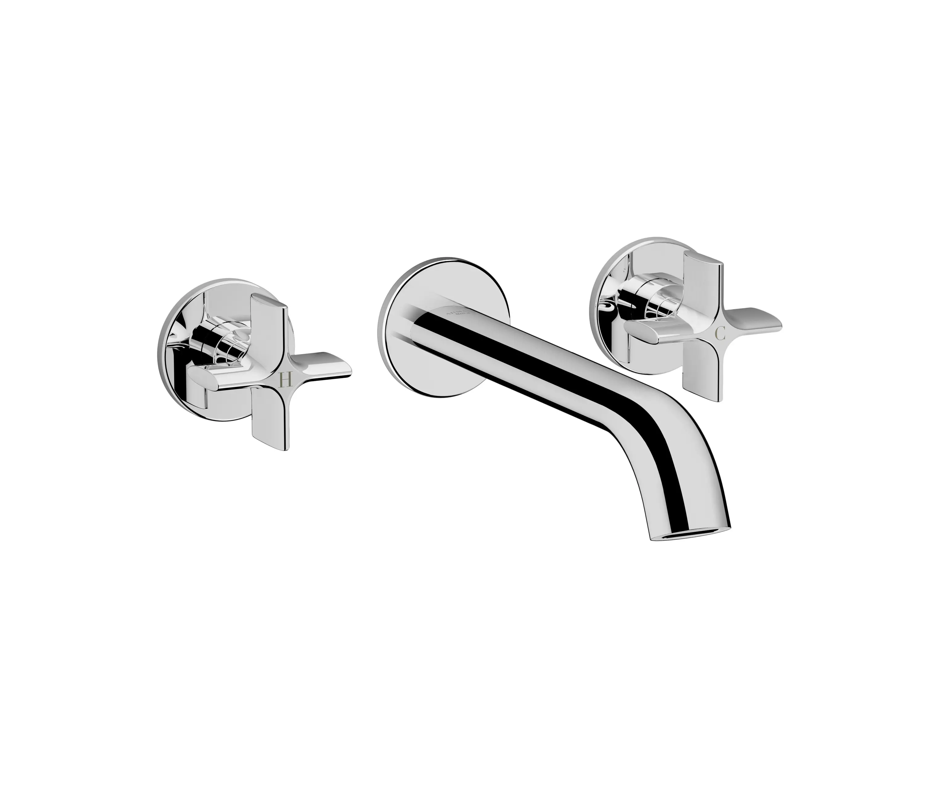 Armani Roca - FAUCETS | 3-hole built-in basin mixer with 230 mm spout | Chrome