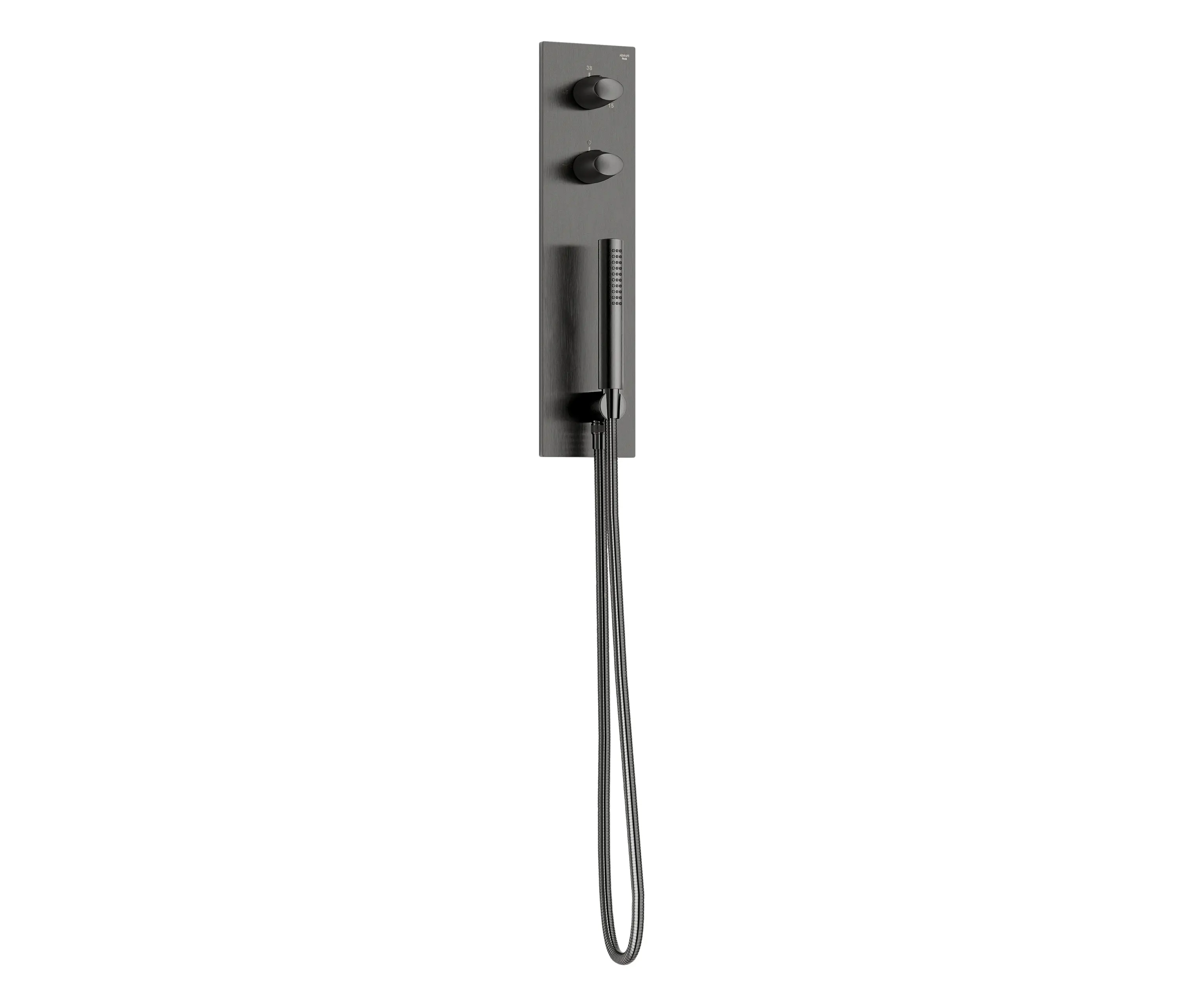 Armani Roca - FAUCETS | Built-in thermostatic shower mixer with 2 functions including handshower | Nero