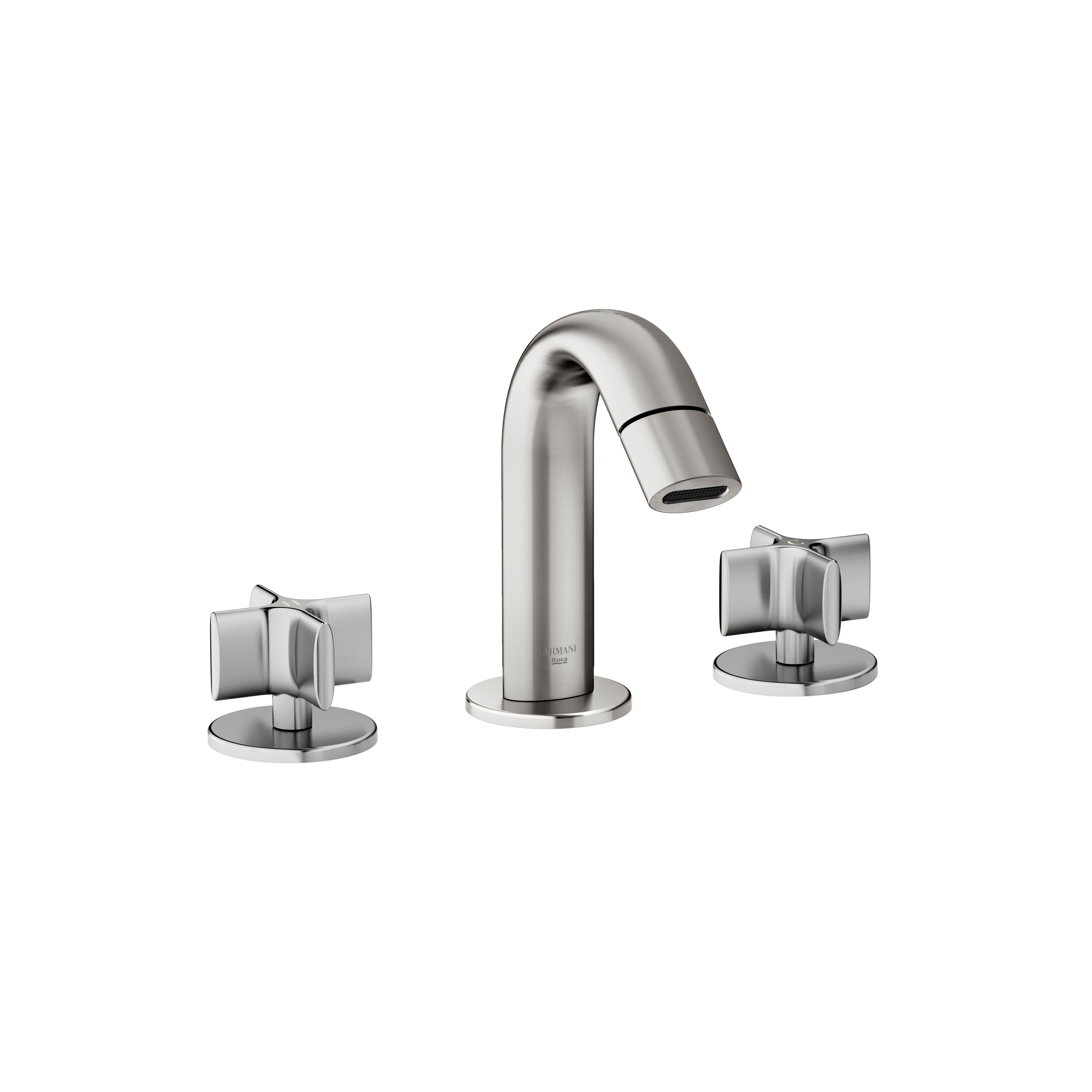 Mostra il prodotto RUBINETTI | Miscelatore per bidet a 3 fori  | Brushed Steel del produttore Armani Roca