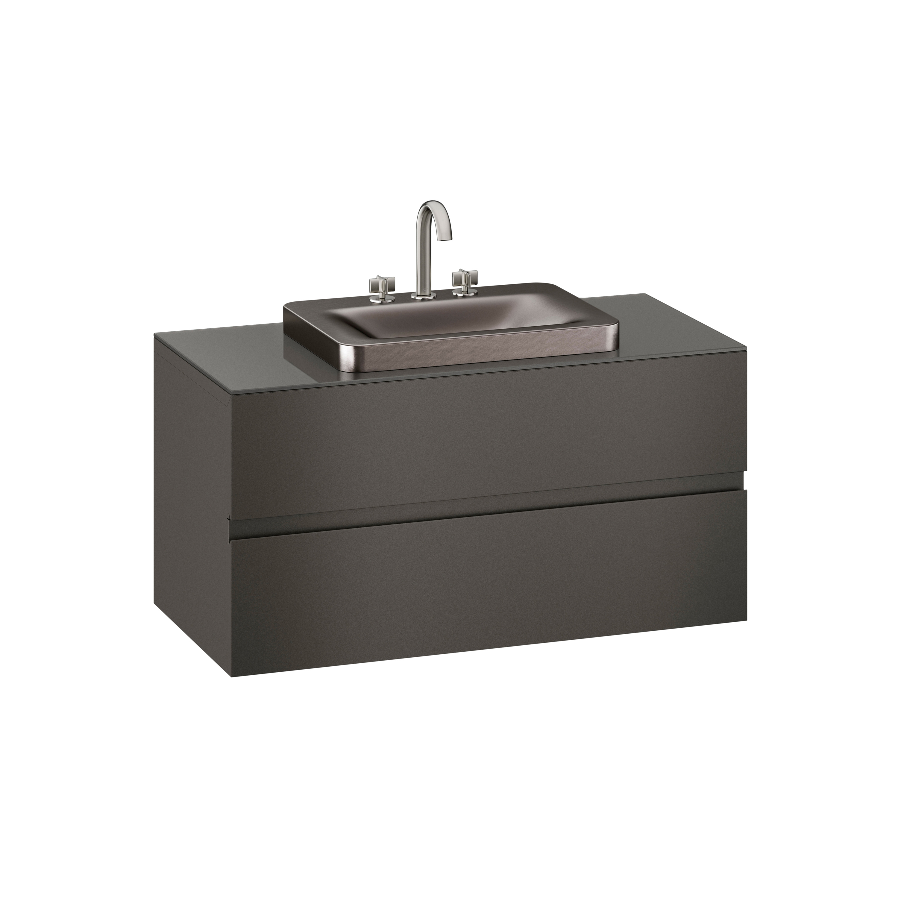 FURNITURE | 1200 mm wall-hung furniture for over countertop washbasins and deck-mounted basin mixers | Nero