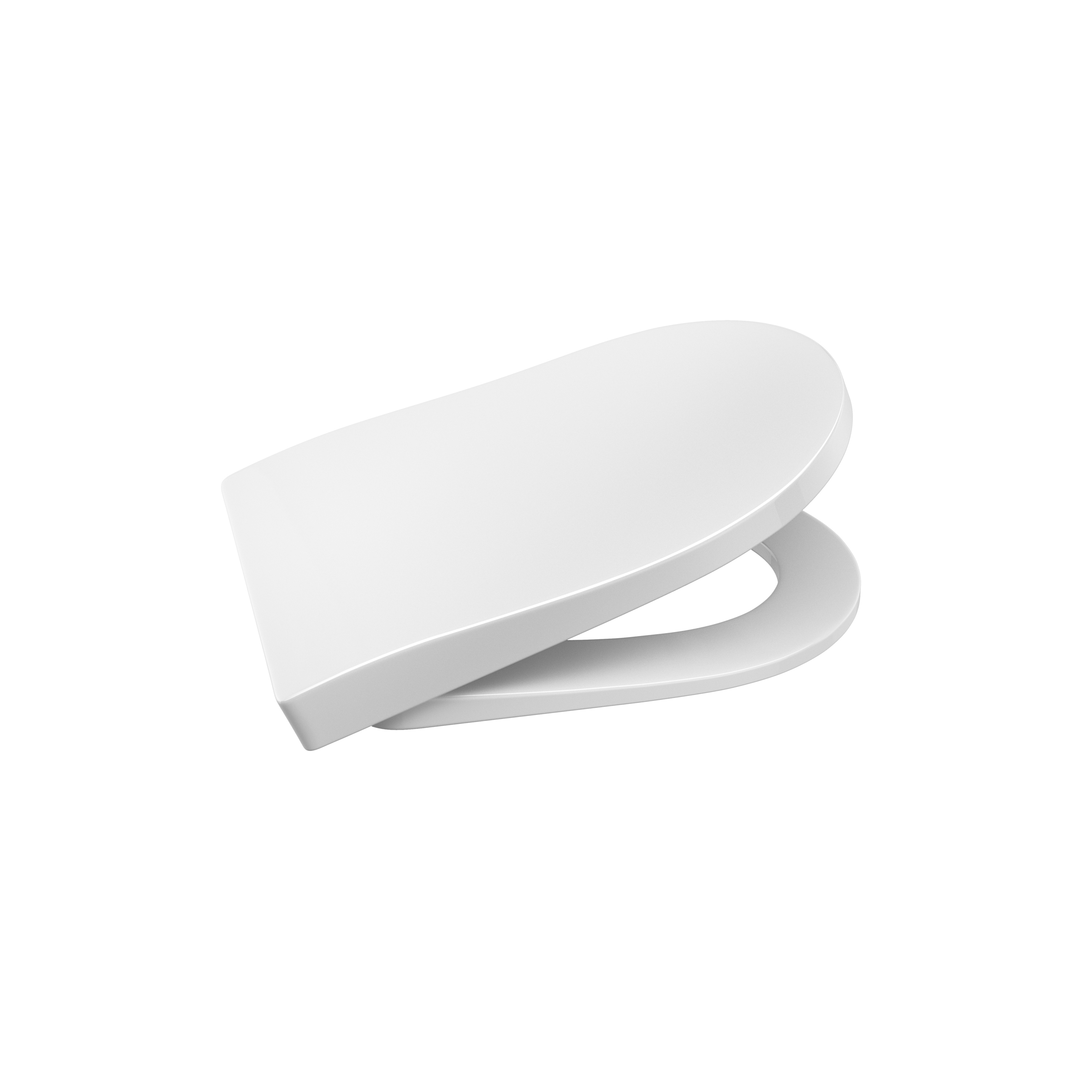 VASI | Seduta laccata con chiusura soft-close Supralit® e coprivaso per vaso sospeso | Glossy White