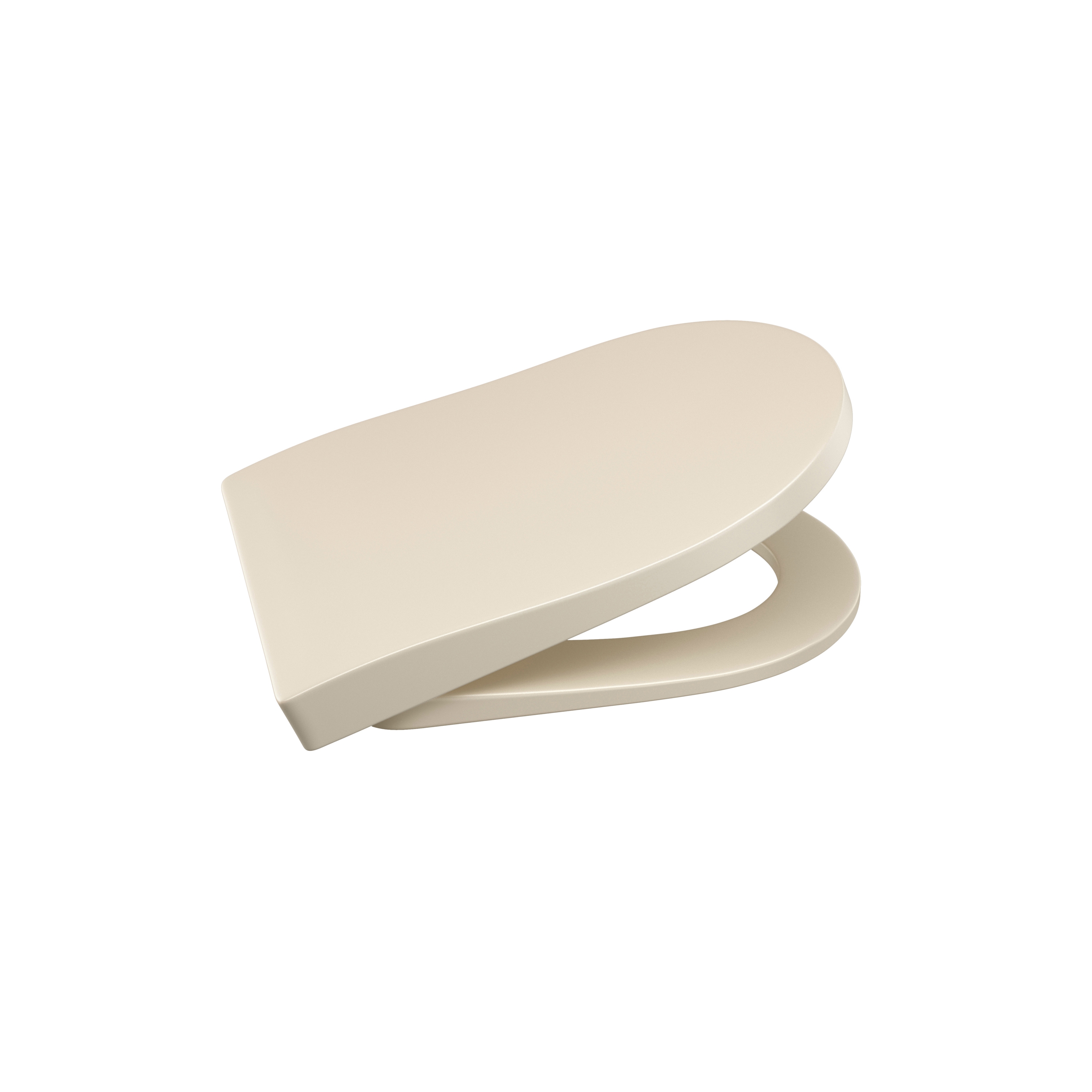 VASI | Seduta laccata con chiusura soft-close Supralit® e coprivaso per vaso sospeso | Greige