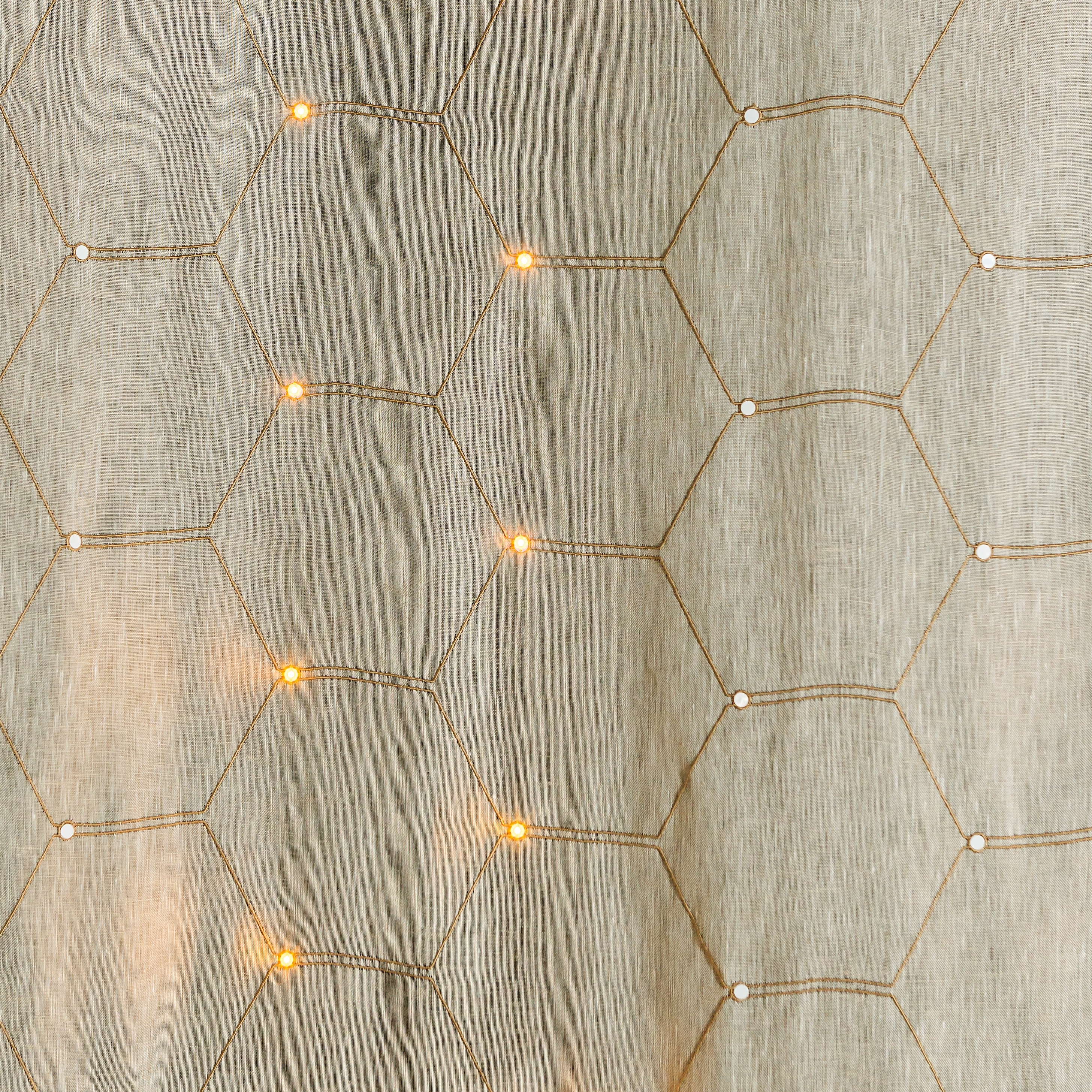 Display product Linen Favo | natural from manufacturer Forster Rohner Textile Innovations