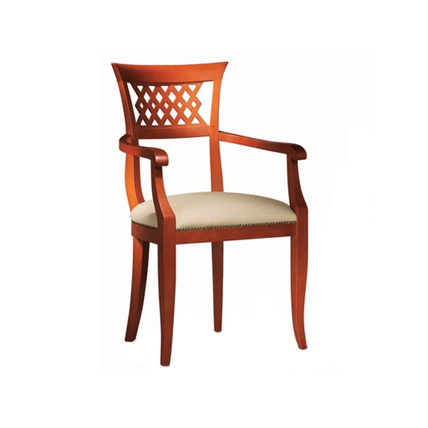 Display product Wood Dining Chair with Armrest from manufacturer BK Barrit