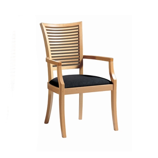 Vertoon produk Wood Dining Chair with Armrest van vervaardiger BK Barrit