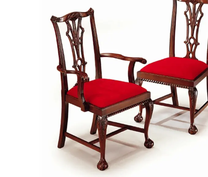 BK Barrit - Wood Dining Chair with Armrest