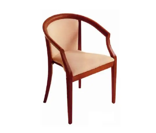 BK Barrit - Wood Dining Chair with Armrest