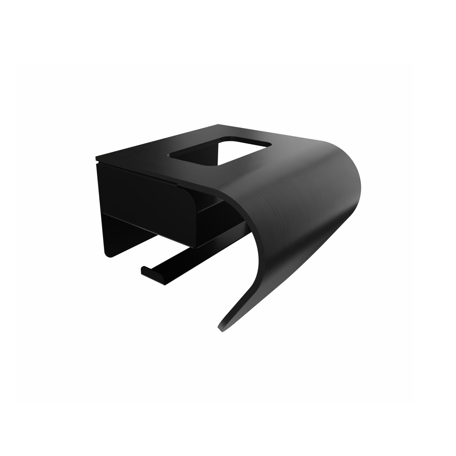 Captain vertical toilet roll holder with wet wipe dispenser