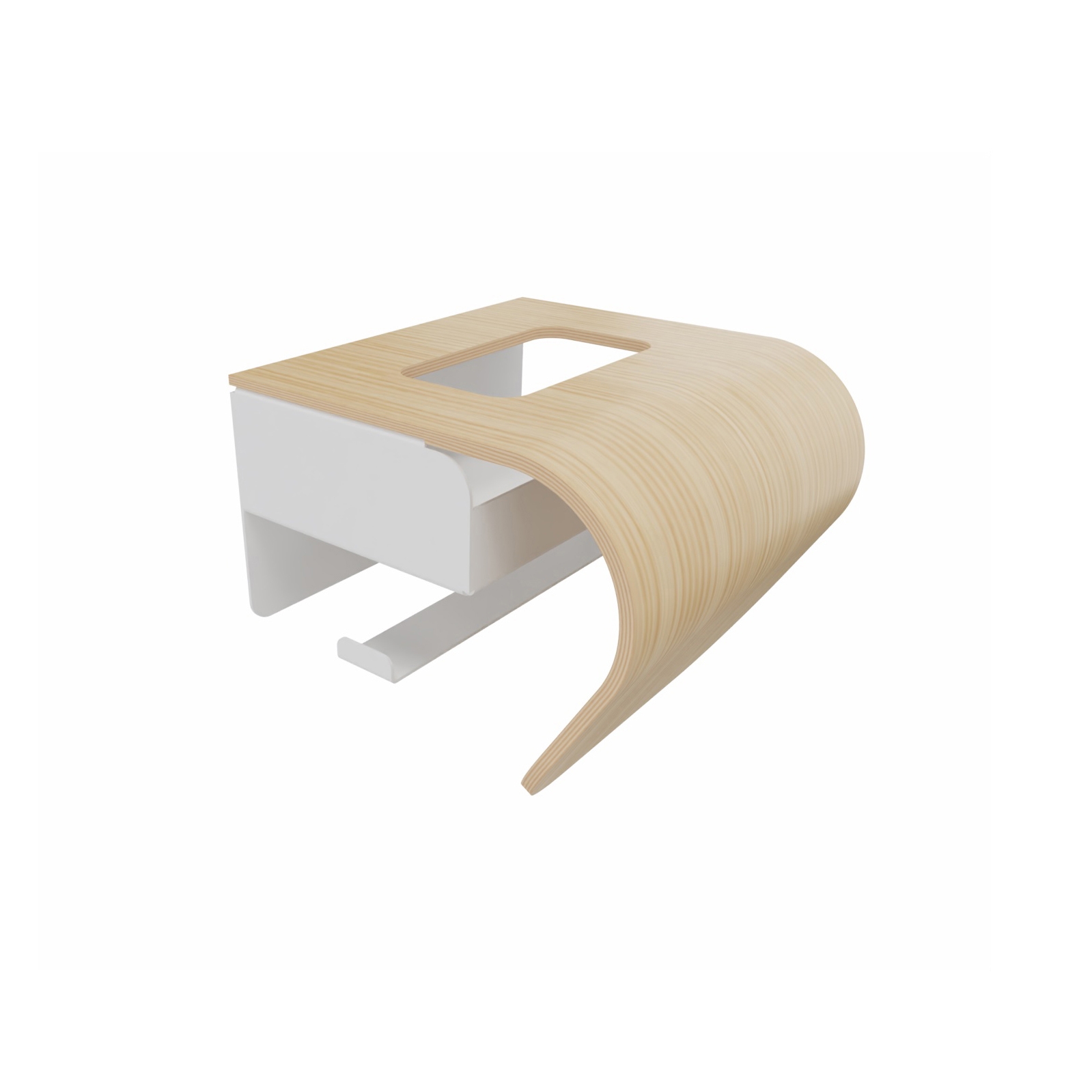Mostra il prodotto Captain vertical toilet roll holder with wet wipe dispenser del produttore PlyDesign