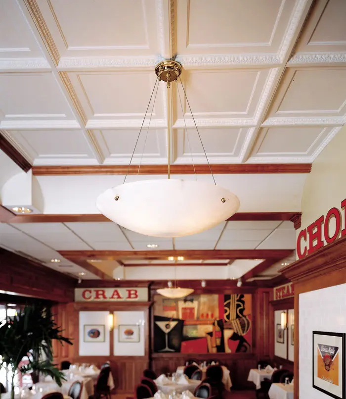 Above View Inc - Coffered Egg & Dart Ceiling Tile