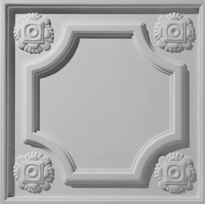 MAYAN FLOWER CEILING TILE - Mineral composite panels from Above View ...