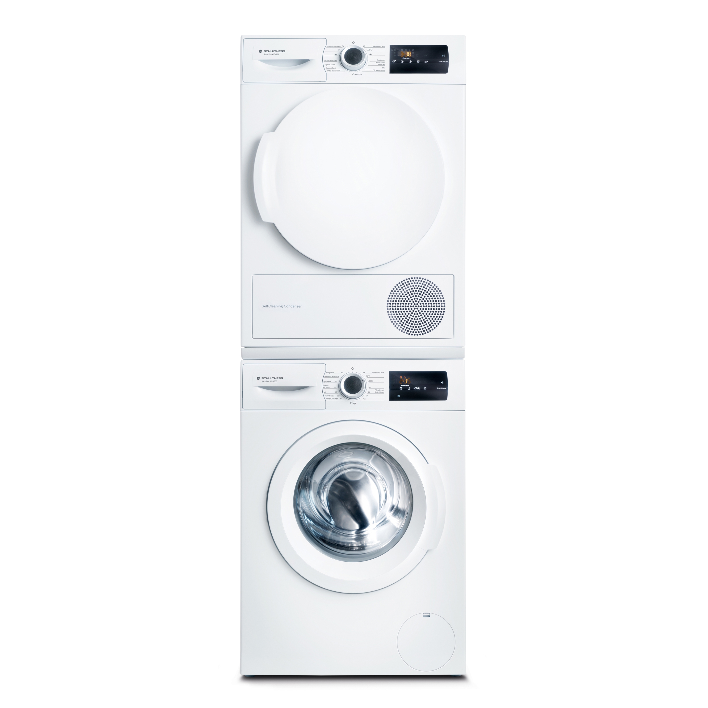 Display product Washing machine Spirit Eco WA 4800 + Dryer Spirit Eco WA 4820 turm from manufacturer Schulthess Maschinen