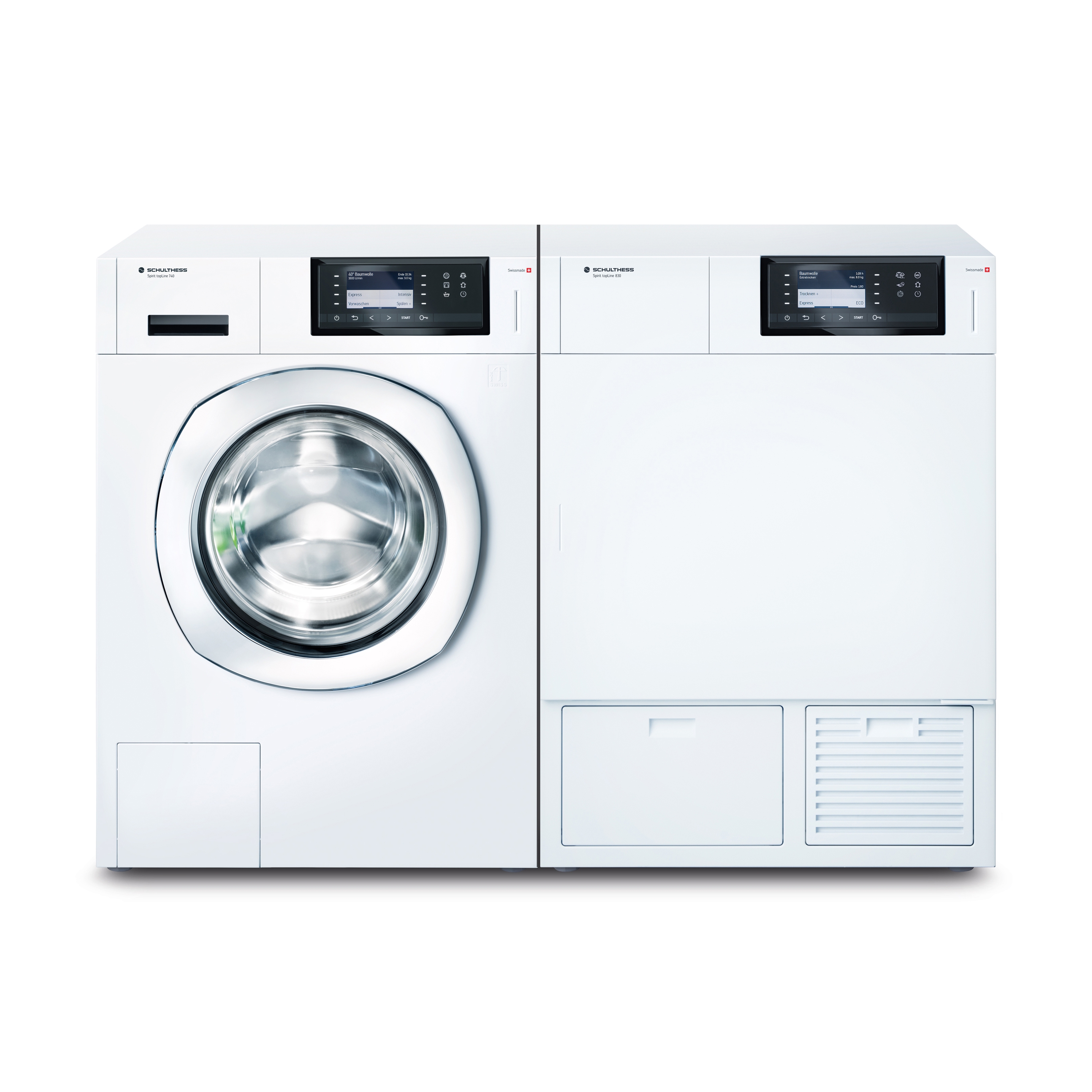 Display product Washing machine Spirit topLine 740 + Dryer Spirit topLine 830 from manufacturer Schulthess Maschinen
