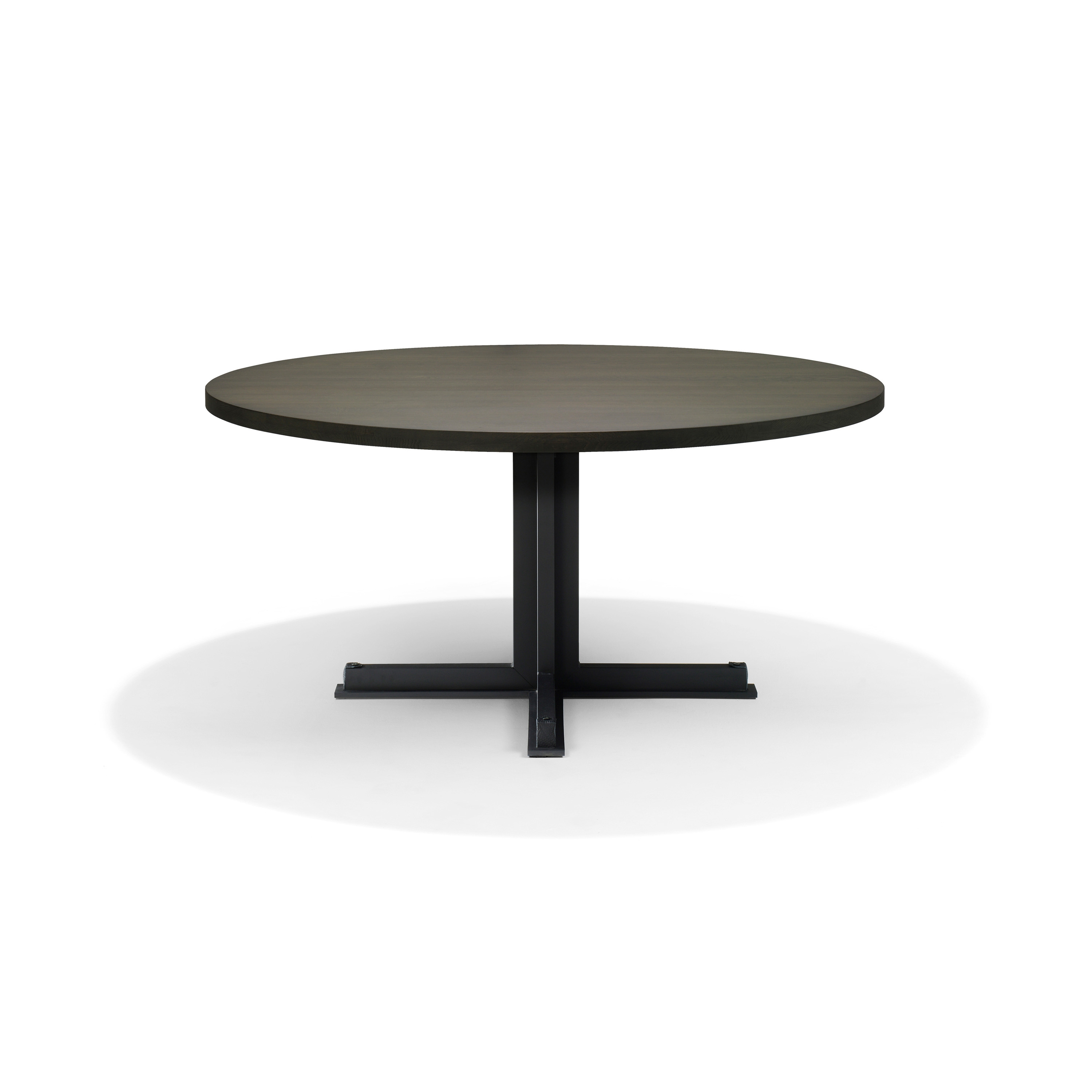 Display product Cross Round Dining Table from manufacturer QLiv