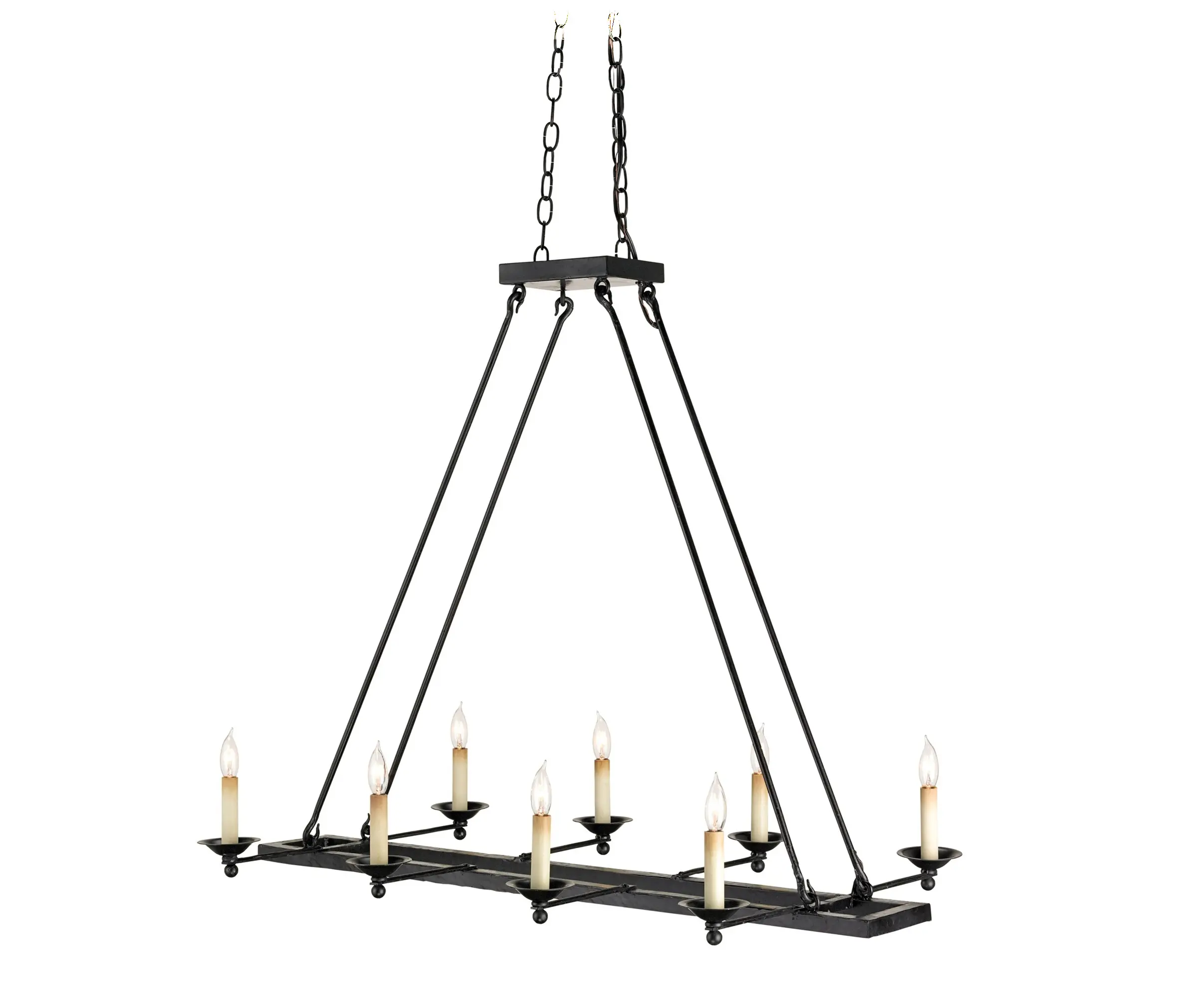 Currey & Company - Houndslow Rectangular Chandelier
