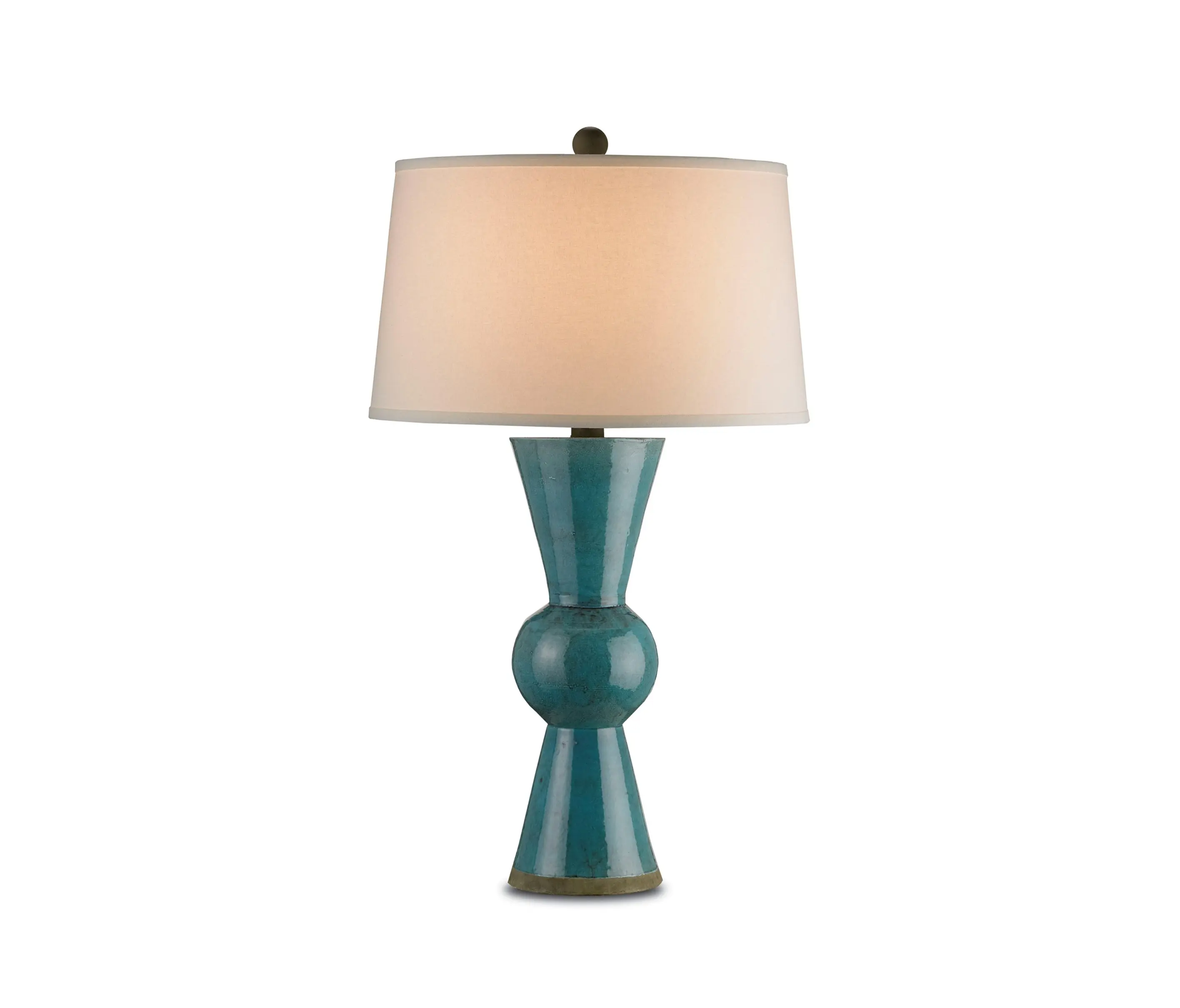 Currey & Company - Upbeat Table Lamp, Teal