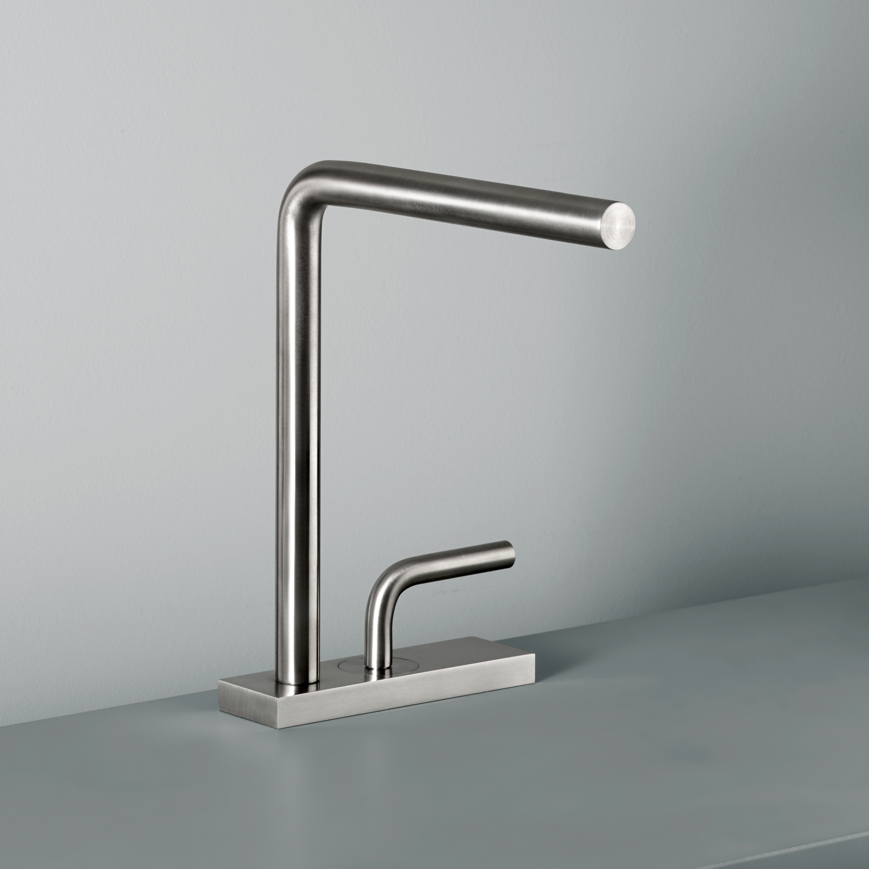 Display product Levo | Stainless steel Wash Basin Mixer from manufacturer Quadrodesign