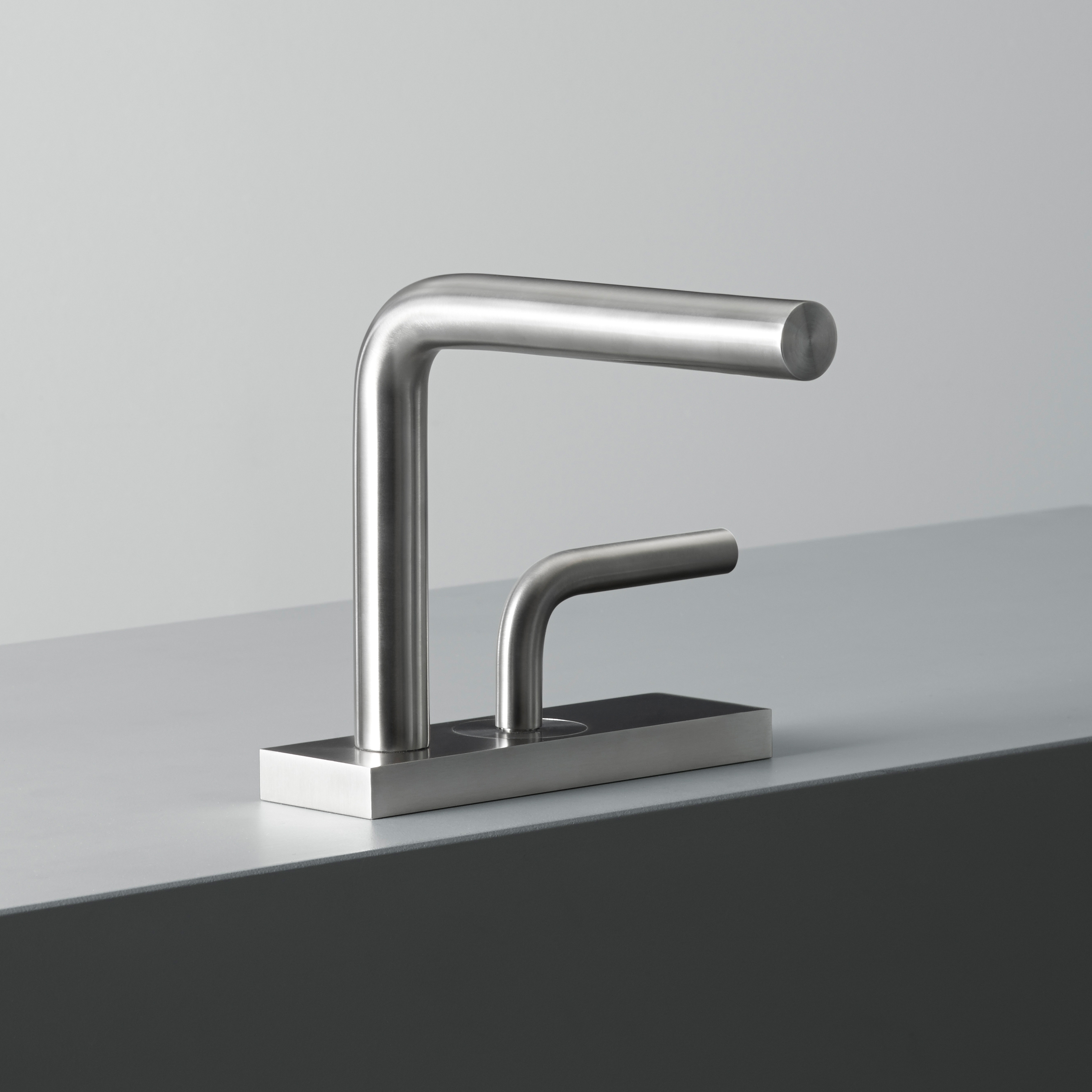 Vertoon produk Levo | Stainless steel Wash Basin Mixer van vervaardiger Quadrodesign