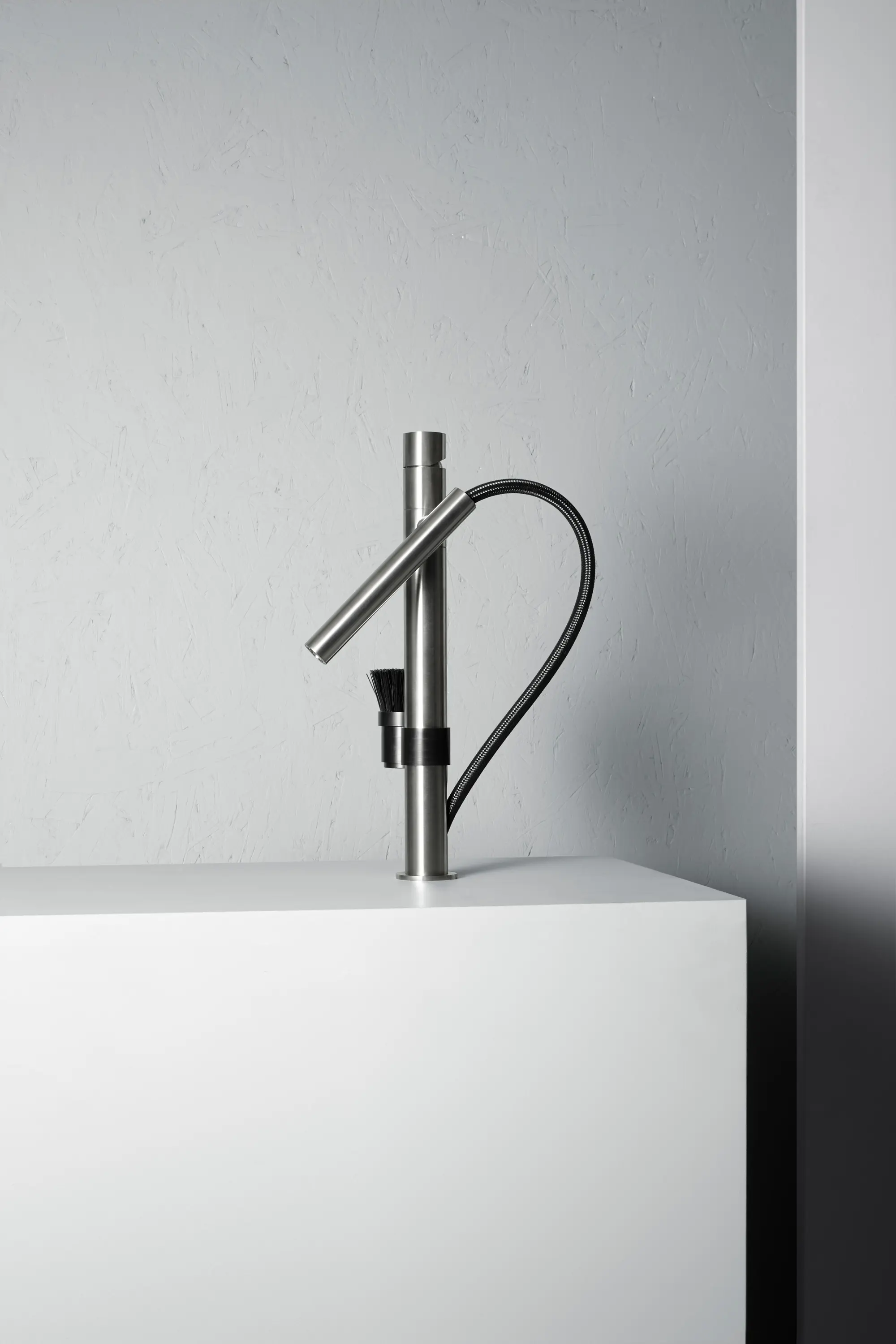 Quadrodesign - Kitchen Inox | Stainless steel Kitchen sink mixer with swivel and detachable spout