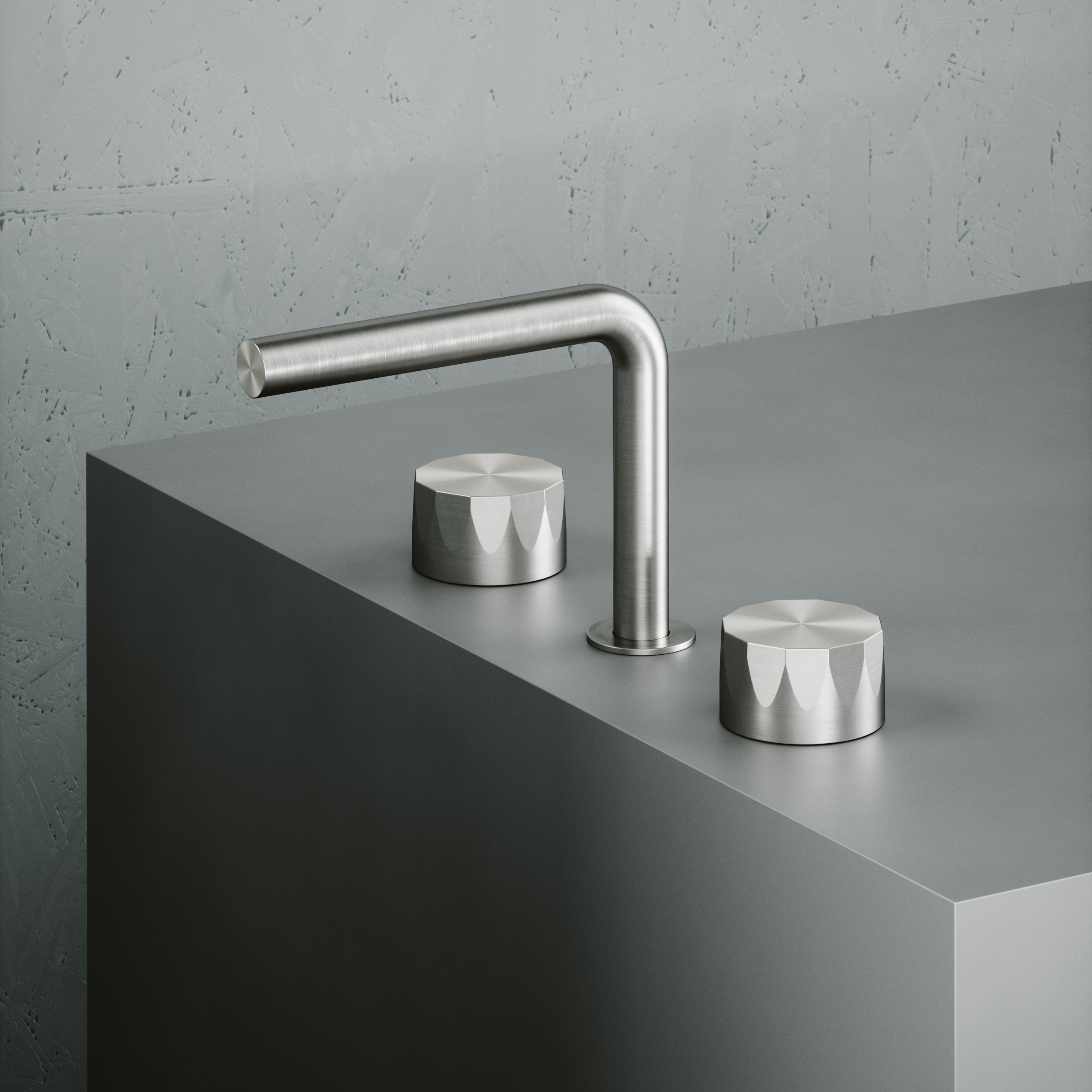 Vertoon produk Hb | Stainless steel Set of 2 stop valves with spout van vervaardiger Quadrodesign