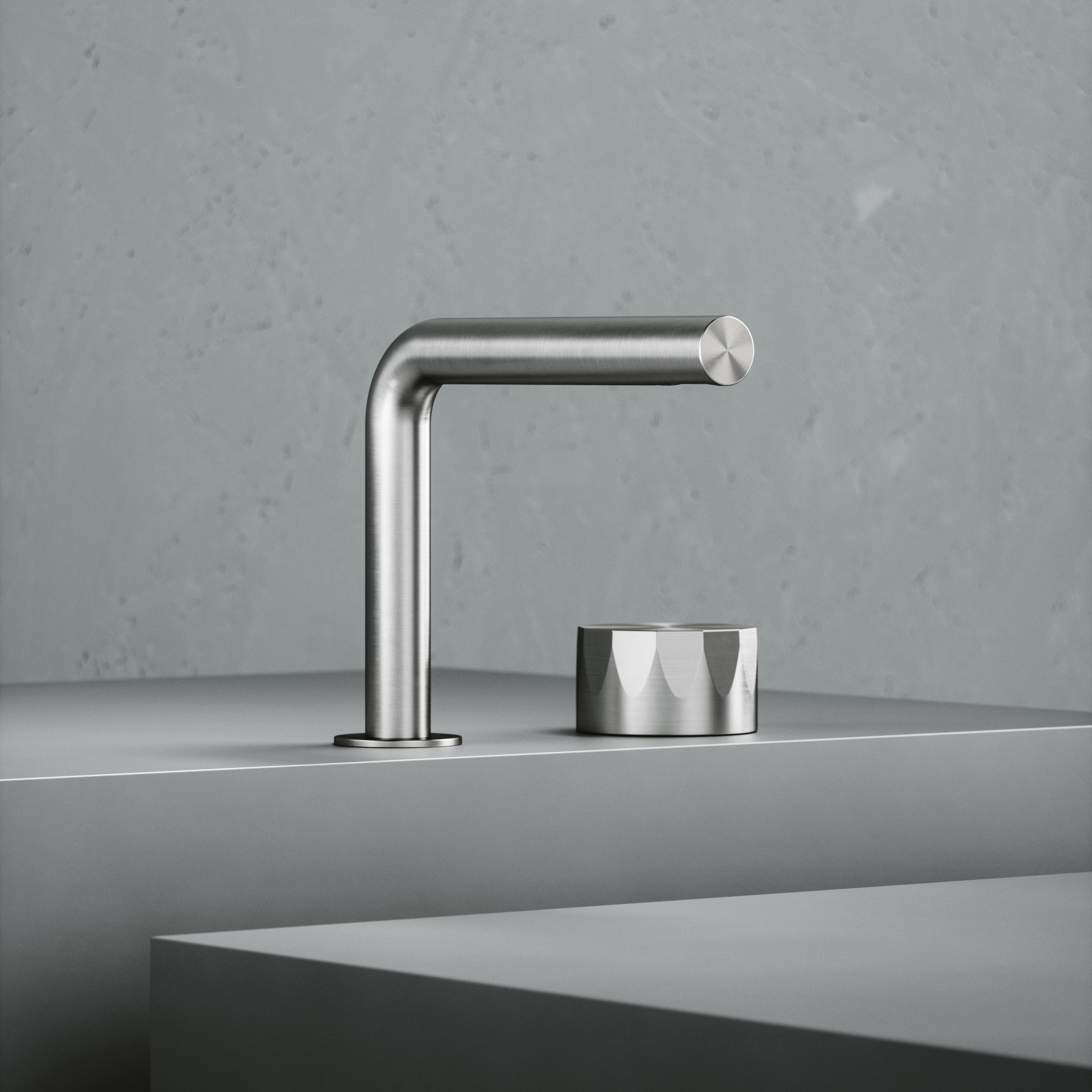 Afficher le produit Hb | Stainless steel Two-hole hydroprogressive mixer du fabricant Quadrodesign