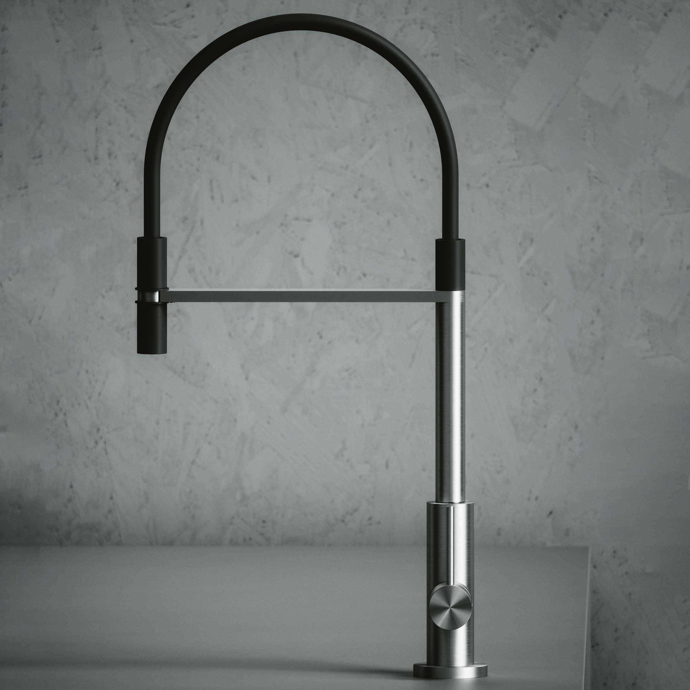 Mostrar el producto Kitchen Inox | Stainless steel Kitchen sink mixer with swivel spout. del fabricante Quadrodesign