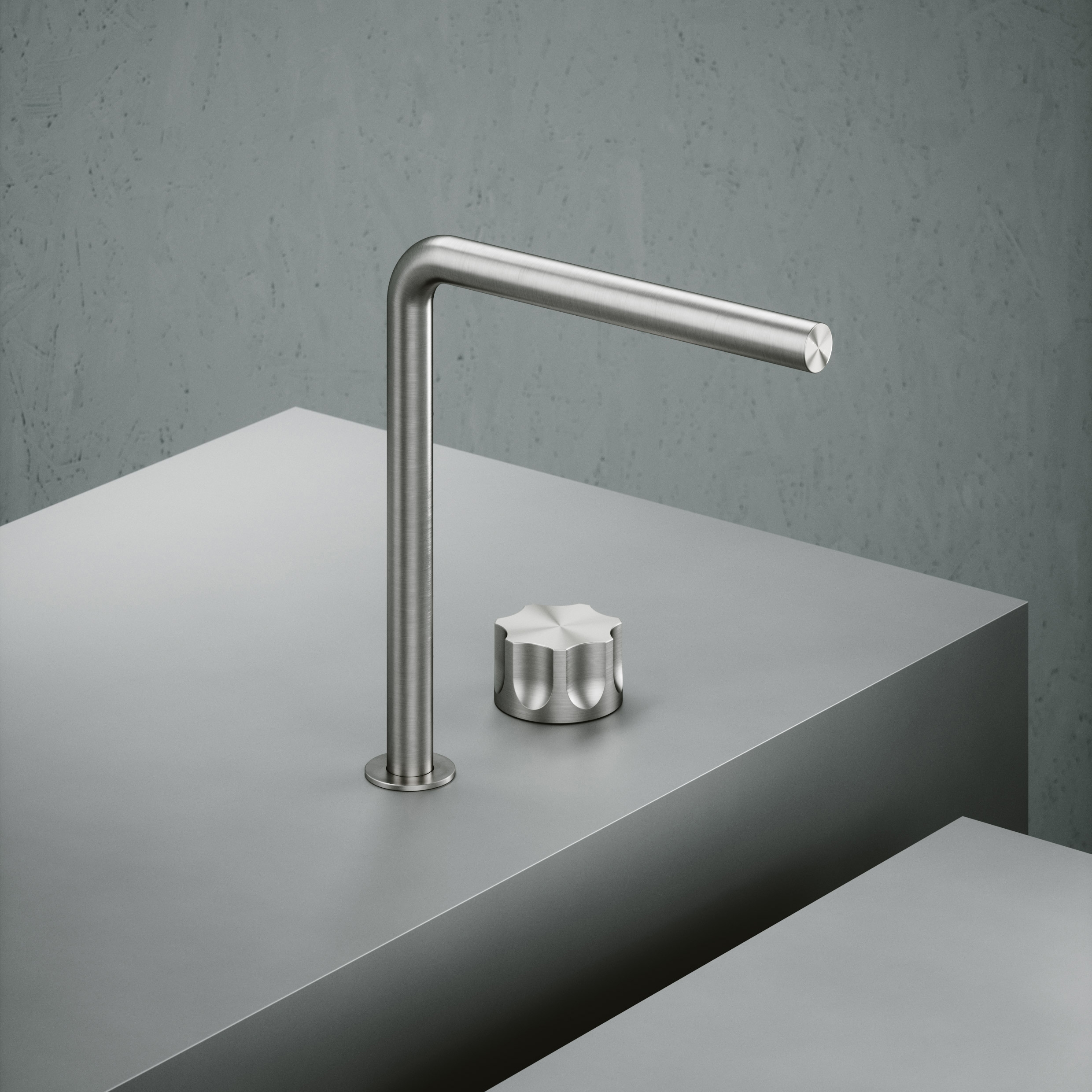 Mostra il prodotto Modo | Stainless steel Two-hole hydroprogressive mixer with spout del produttore Quadrodesign