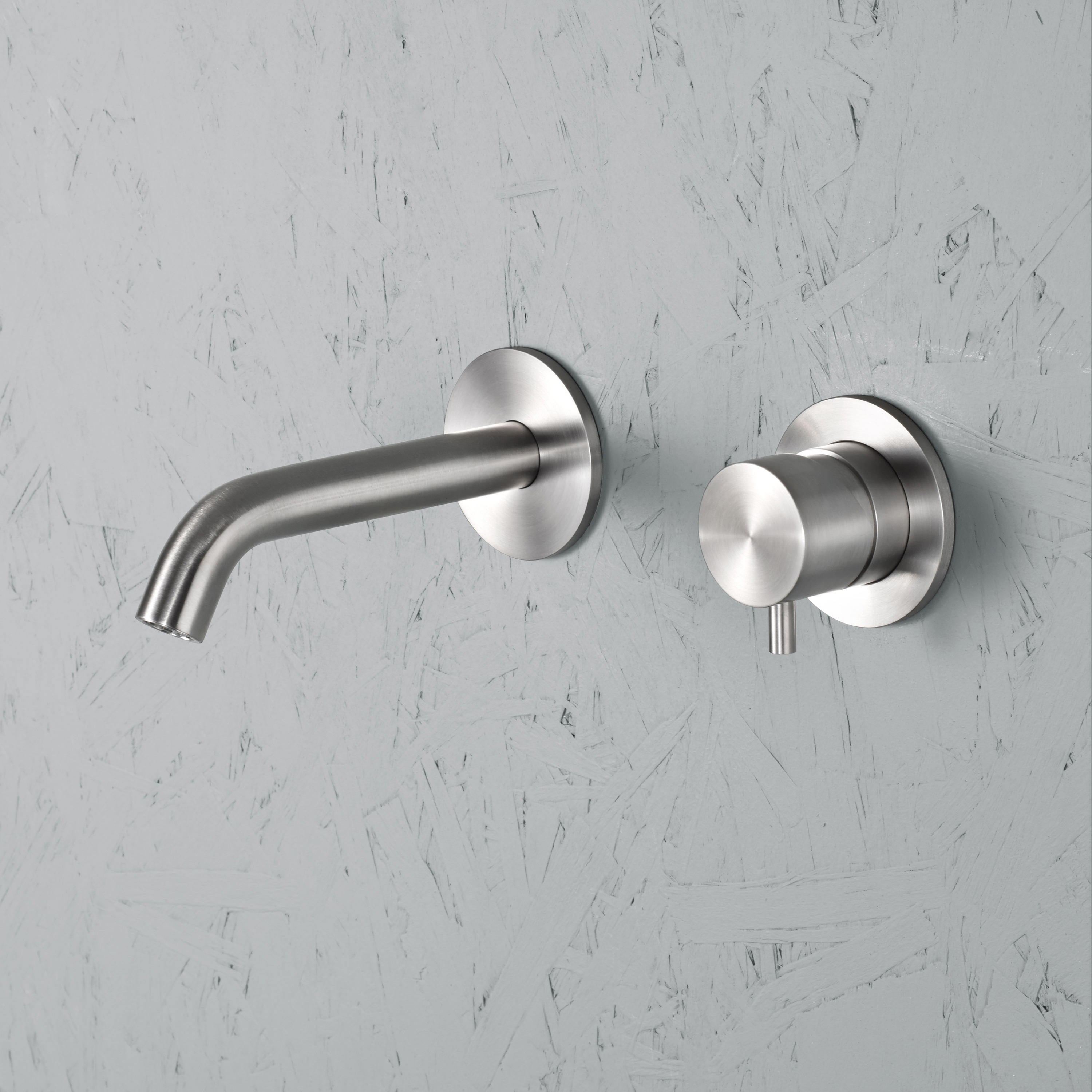Produkt Ottavo | Wandmischer mit Auslauf. Edelstahl. des Herstellers Quadrodesign anzeigen