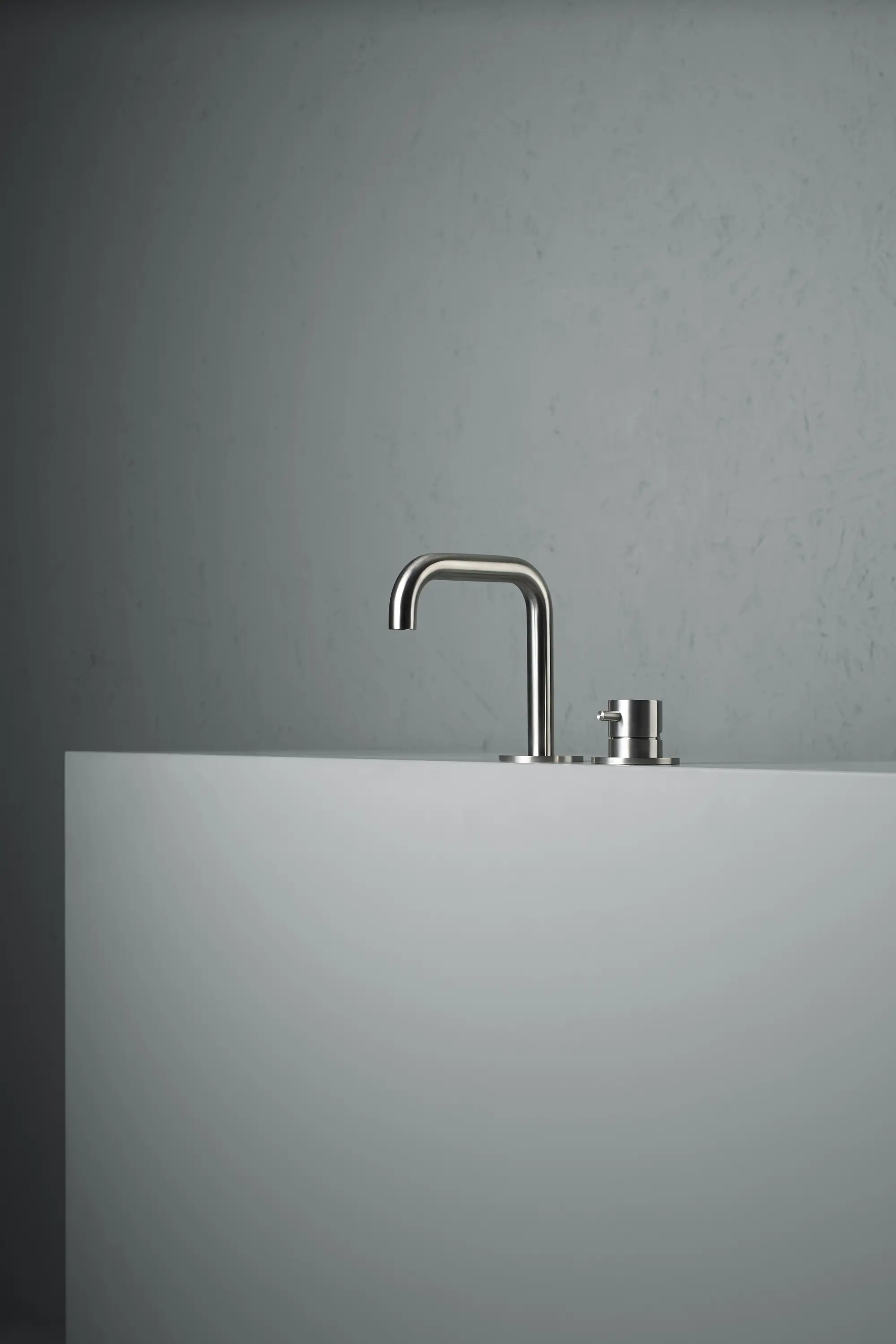 Quadrodesign - Source | Two-hole mixer with swivelling spout