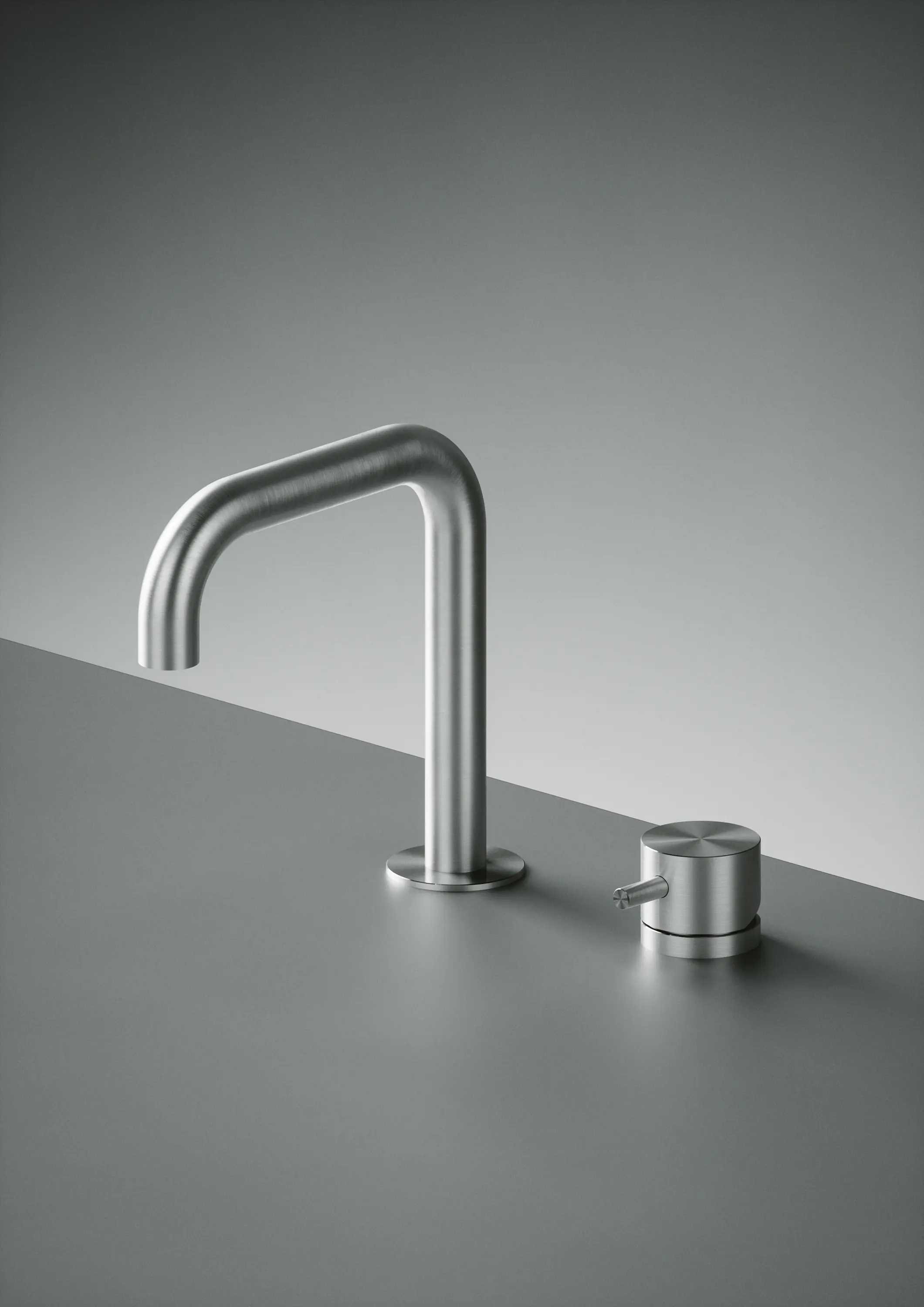 Quadrodesign - Source | Two-hole mixer with swivelling spout