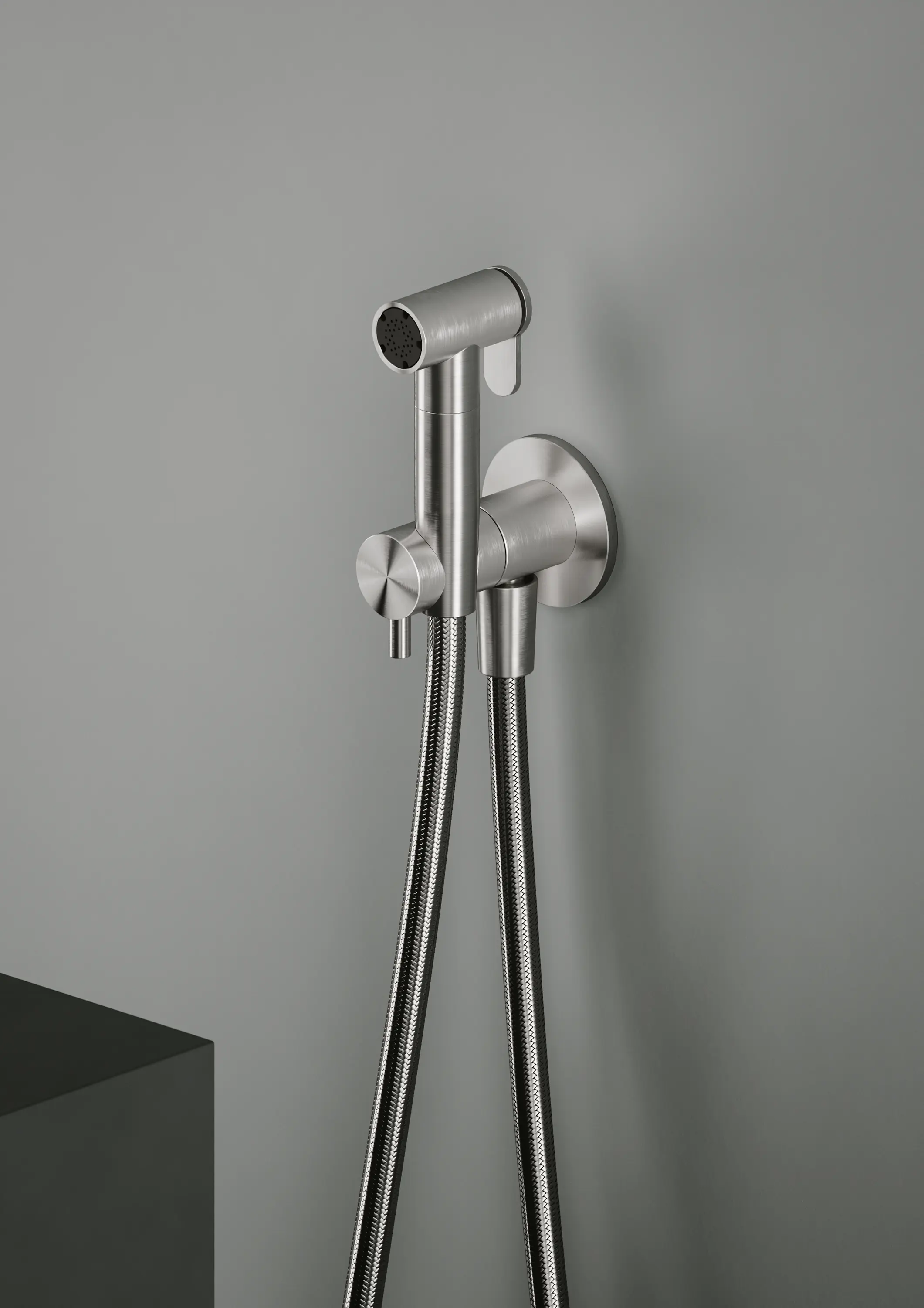 Quadrodesign - Complements | Hygienic shower, wall bracket and water connection