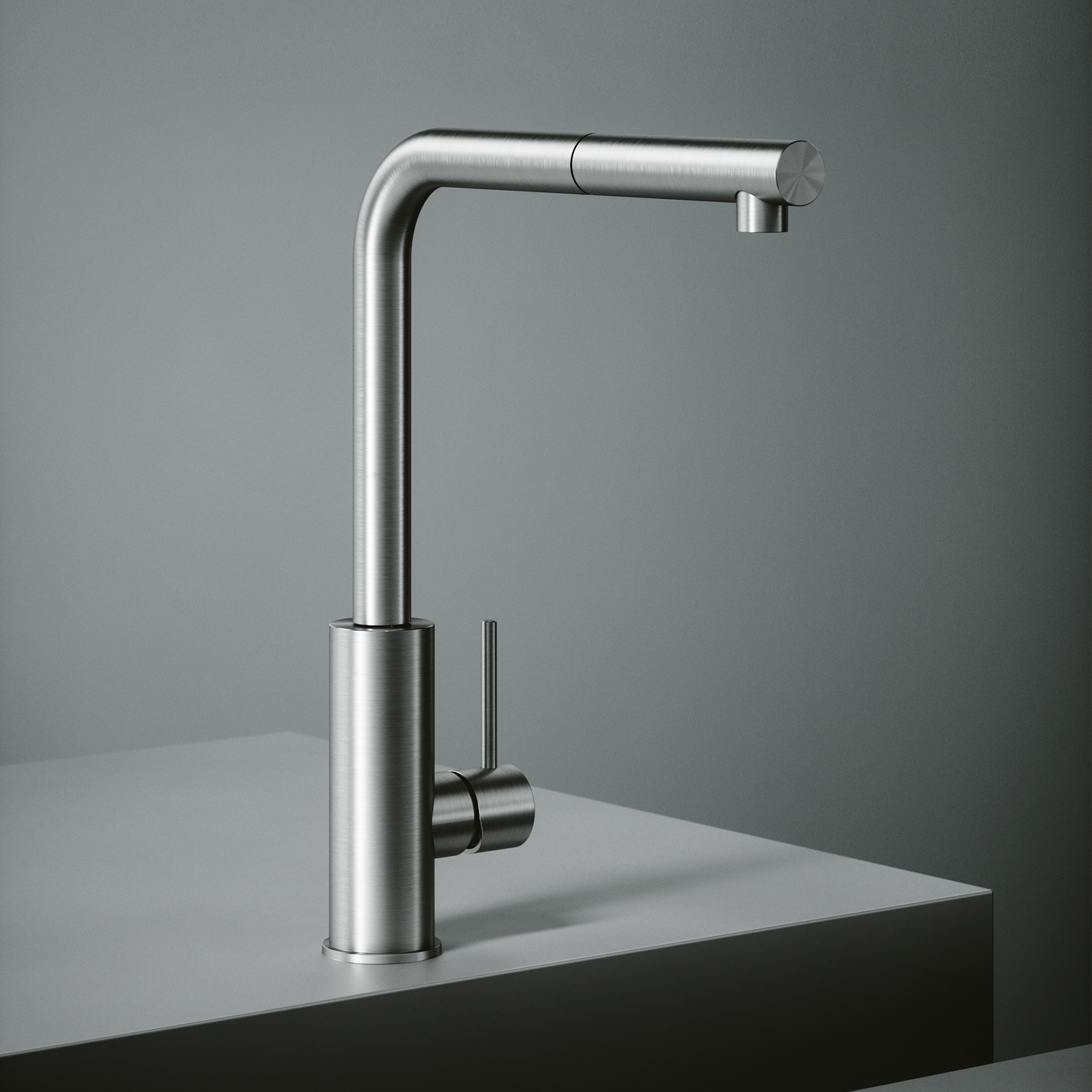 Mostra il prodotto Miscelatore in acciaio inossidabile AISI316L con canna girevole. del produttore Quadrodesign