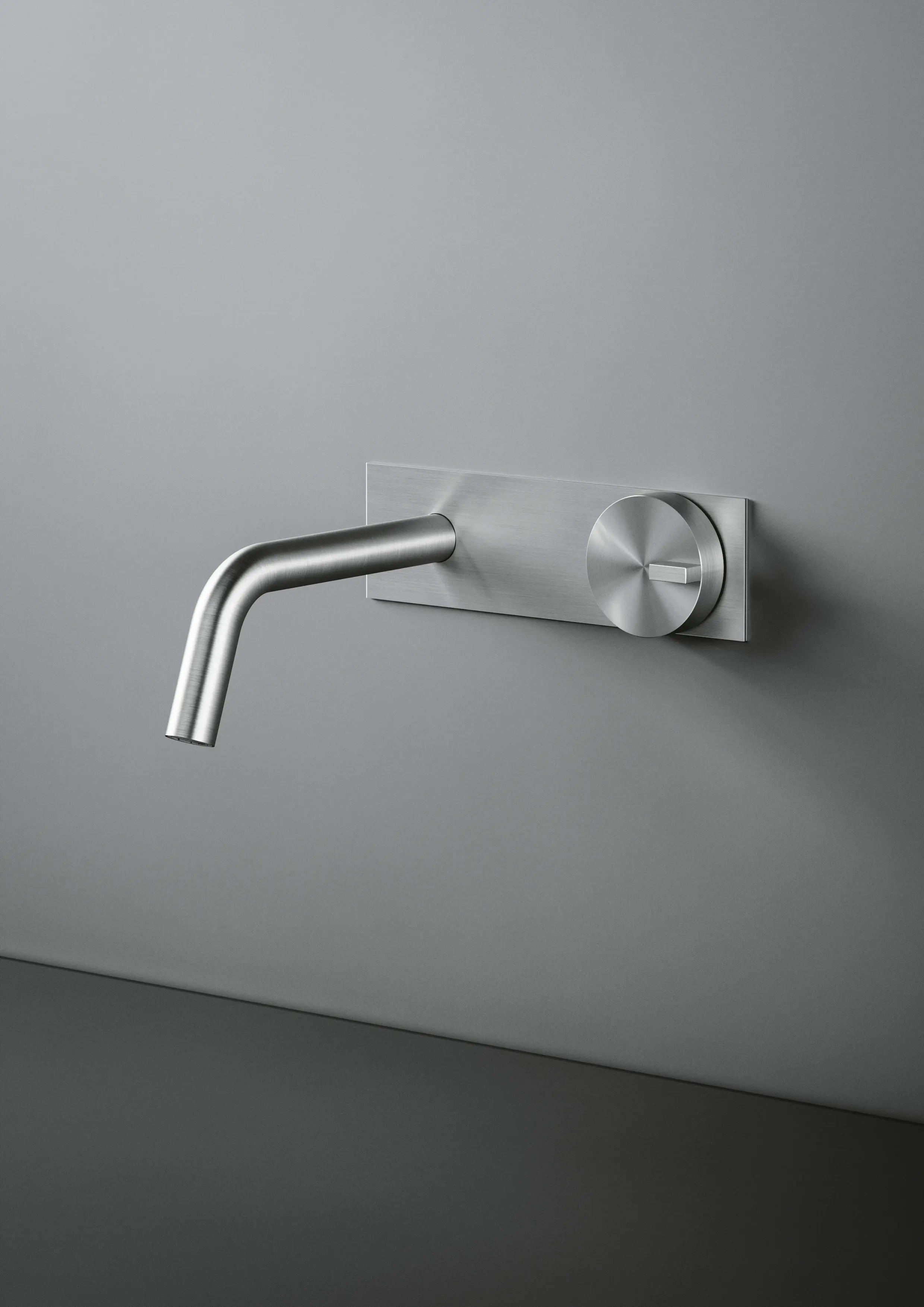 Quadrodesign - Q | Mitigeur hydroprogressif mural avec bec