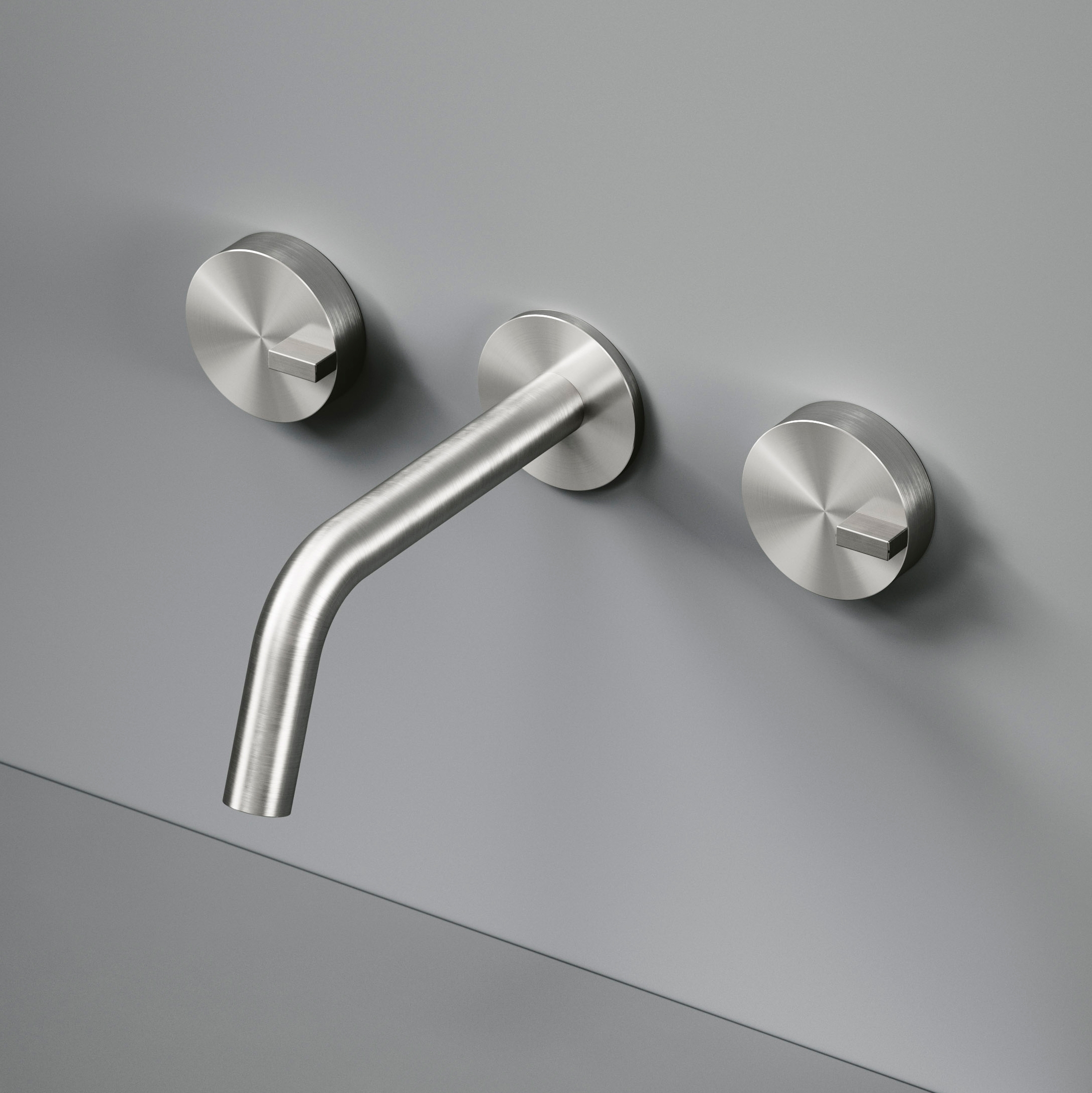 Vertoon produk Q | Wall mounted set of 2 individual taps with spout. van vervaardiger Quadrodesign