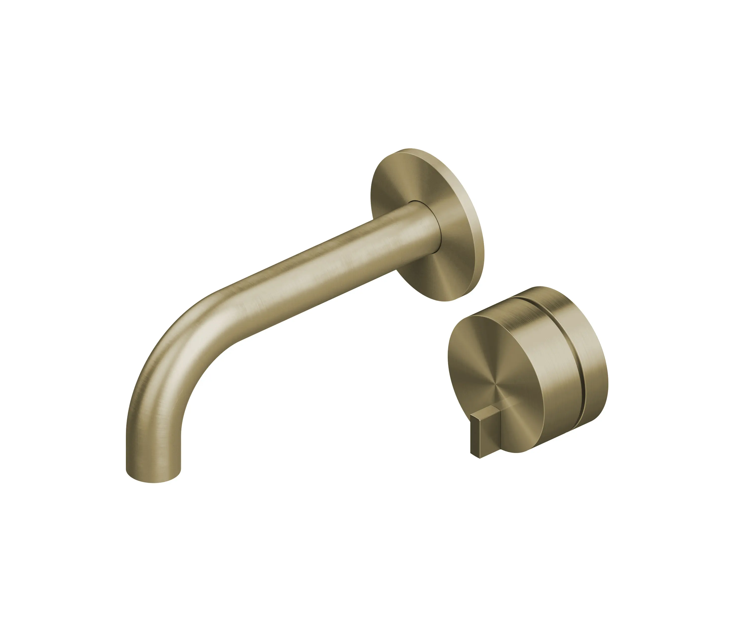 Quadrodesign - Q | Wall mounted mixer with spout.