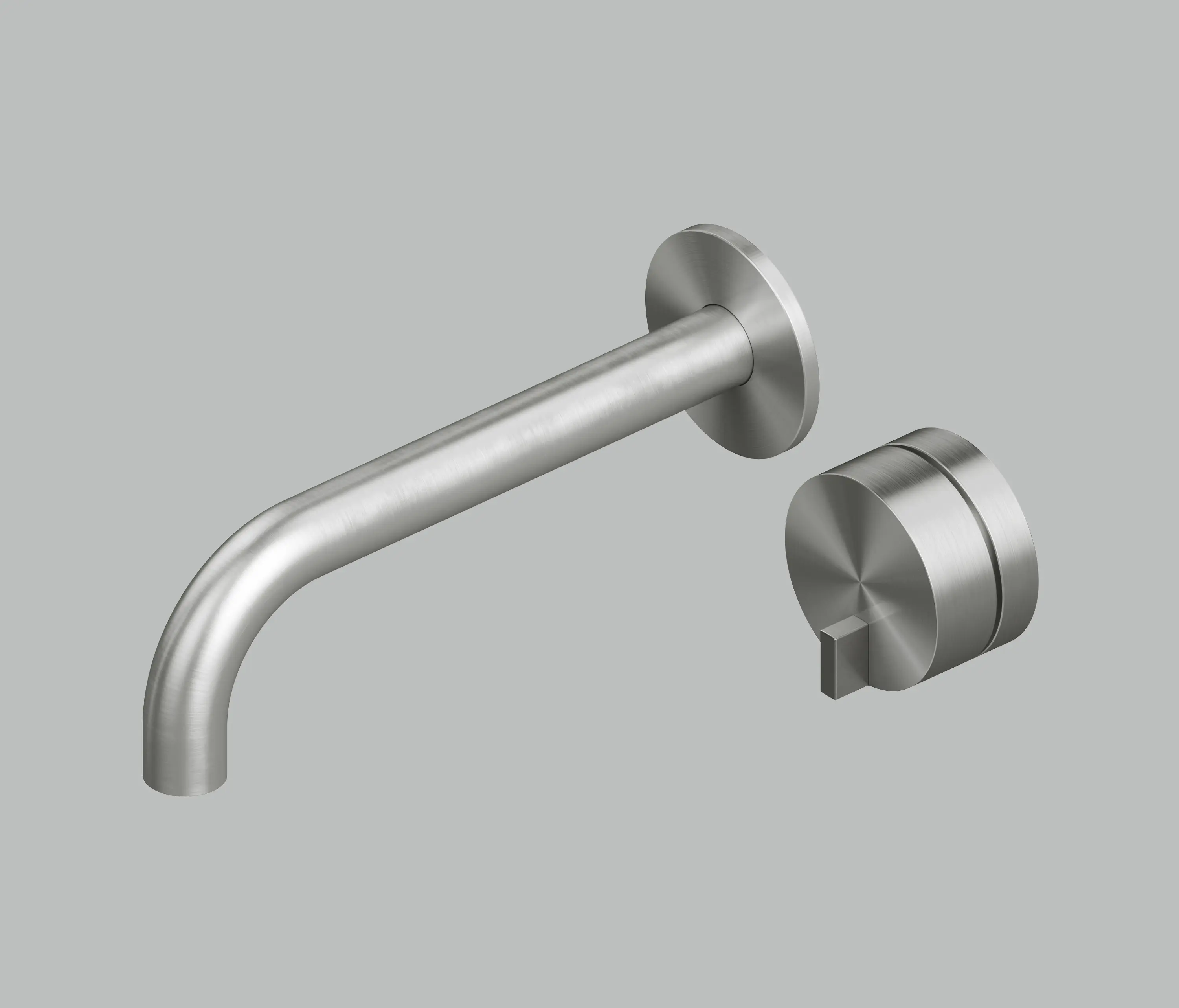Quadrodesign - Q | Wall mounted mixer with spout.