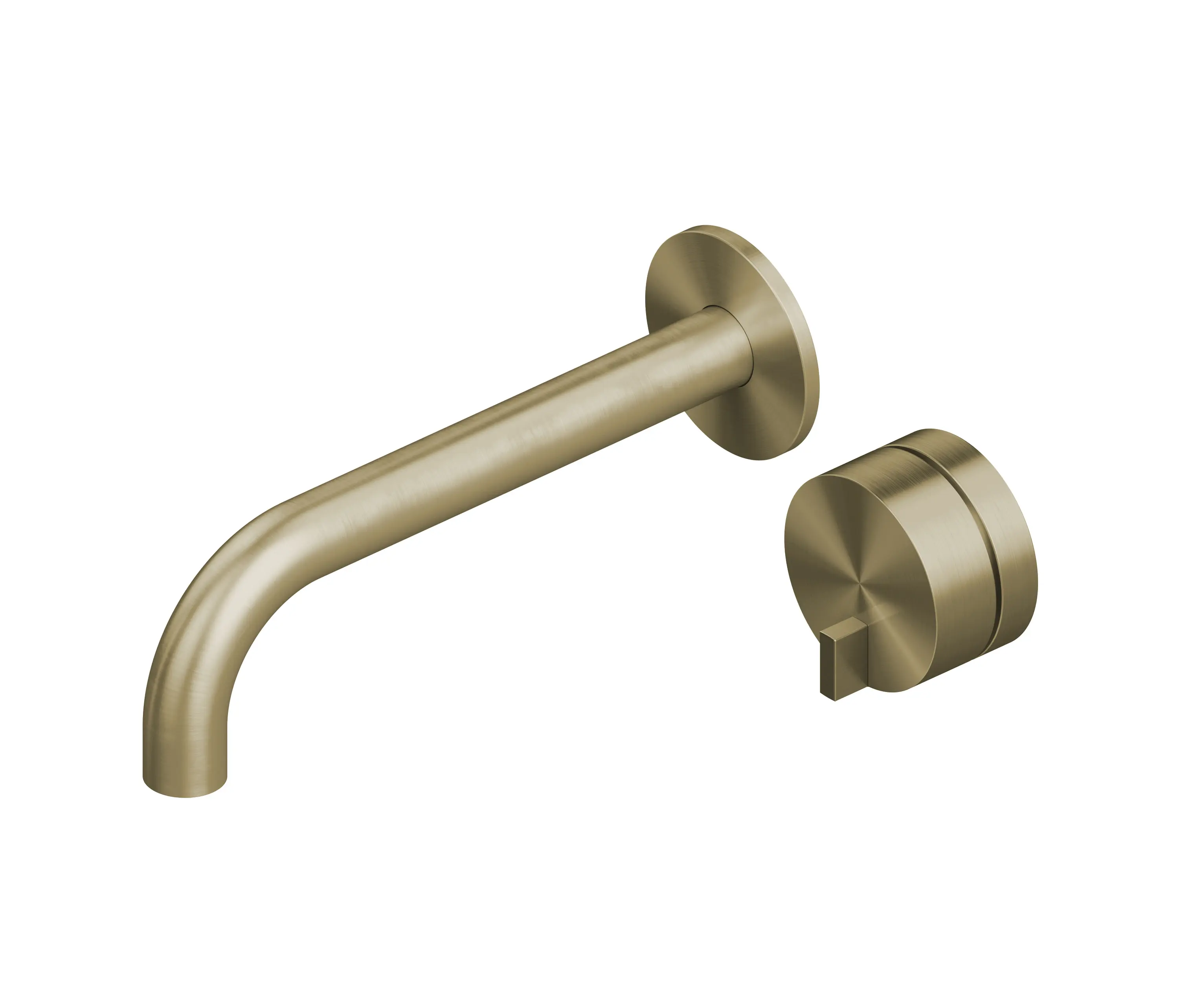 Quadrodesign - Q | Miscelatore a parete con bocca erogazione.