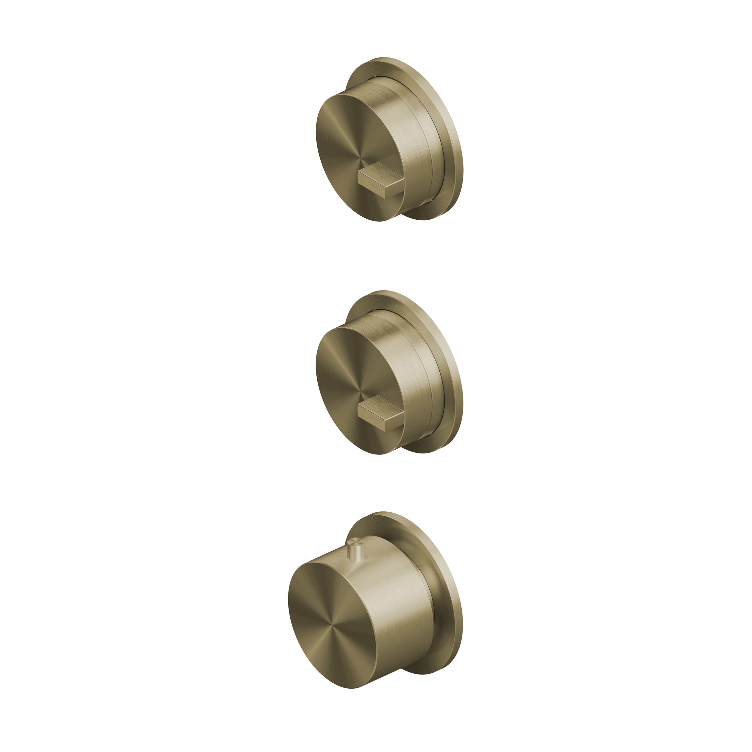Q | Thermostatic mixer set with 2 stop-off valve