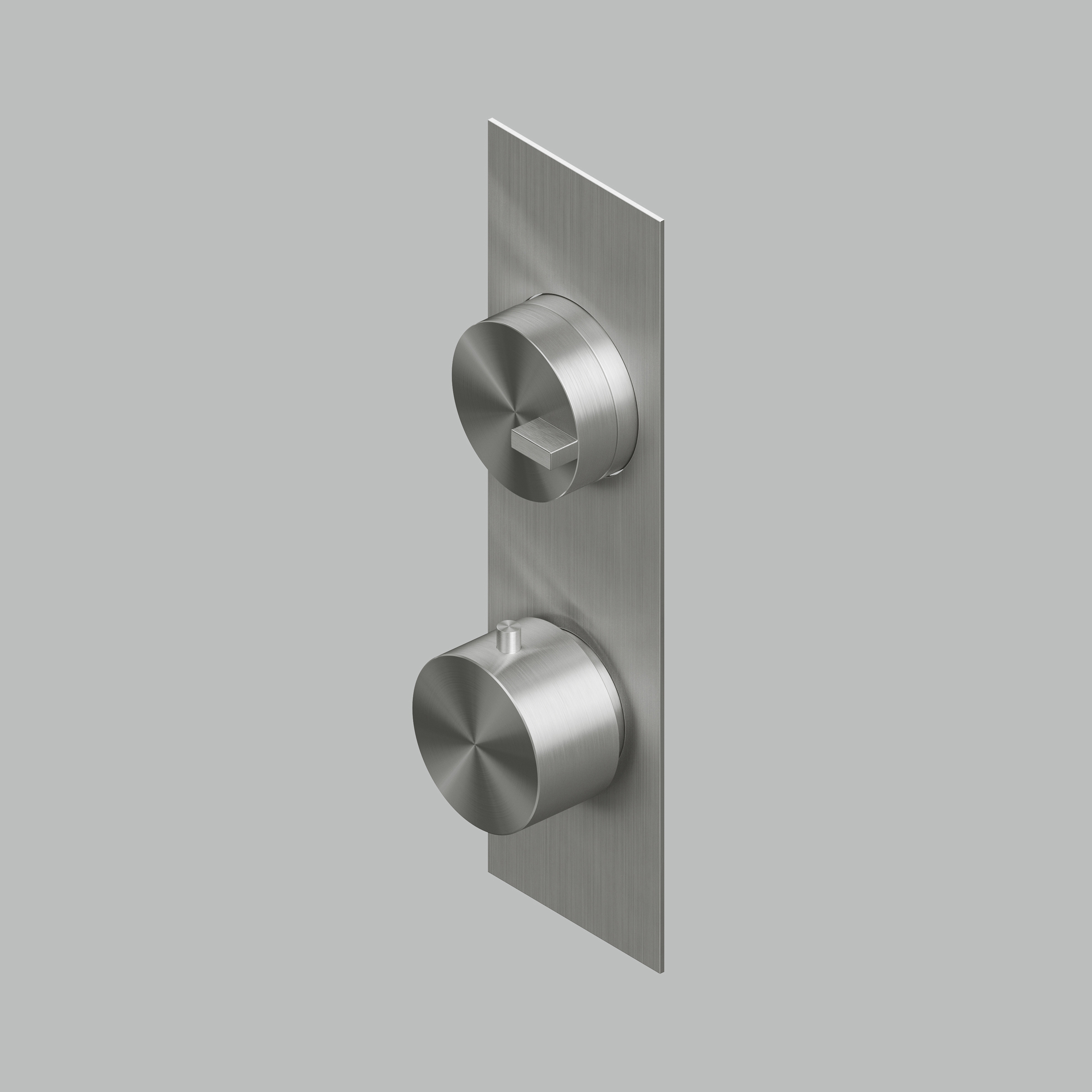 Display product Q | Thermostatic mixer set with 1 stop-off valve from manufacturer Quadrodesign