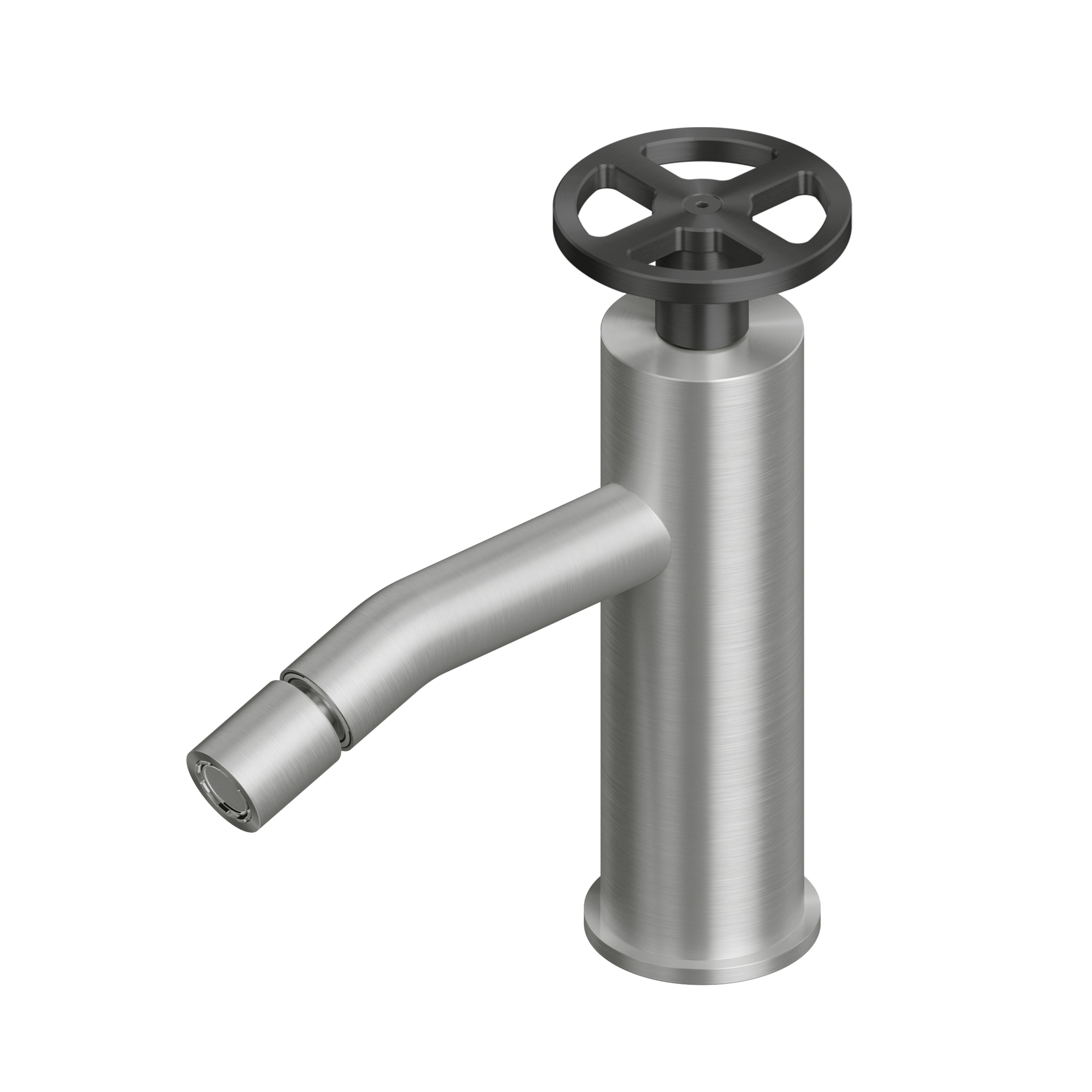 Valvola02 | Deck mounted hydroprogressive mixer
with adjustable spout