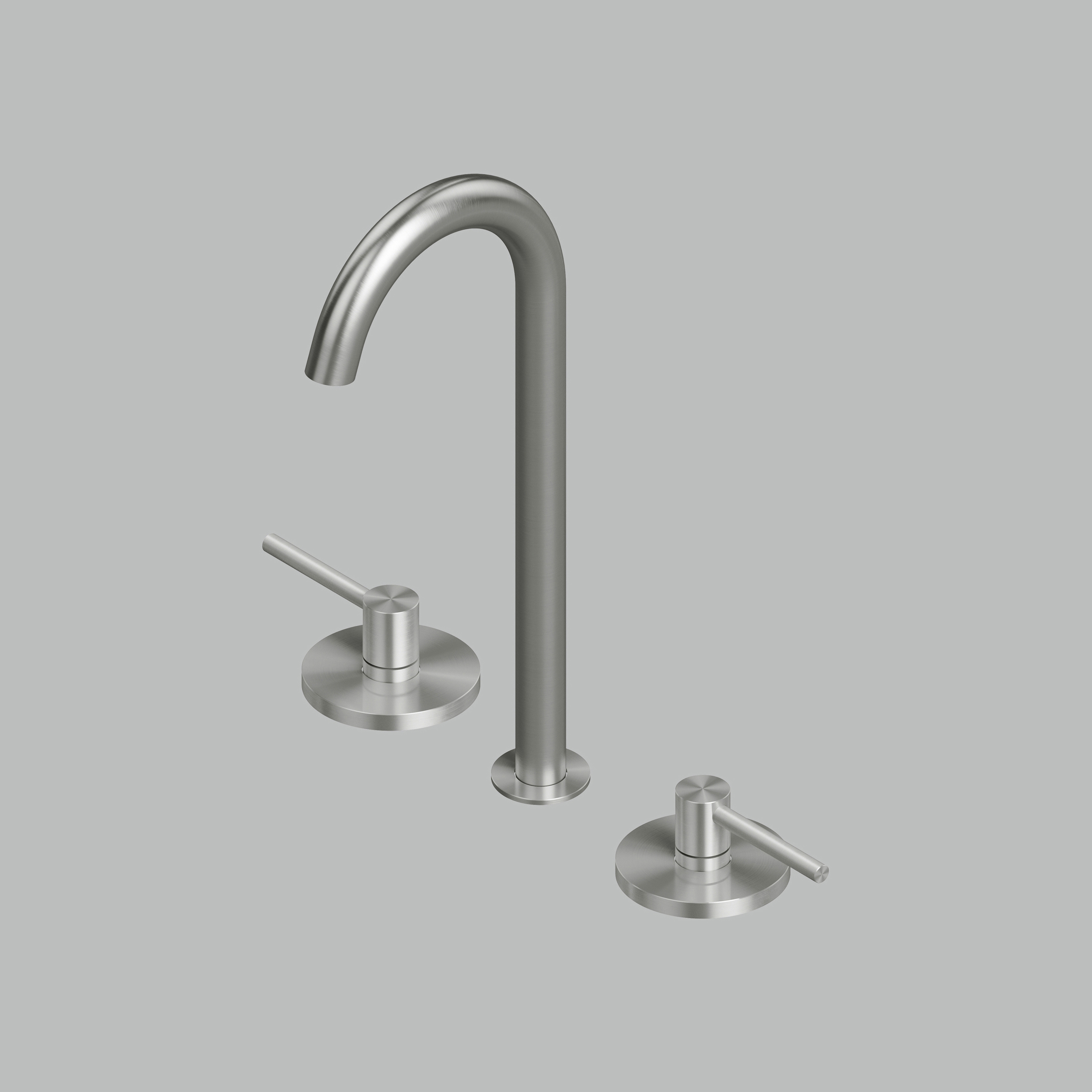 Display product FFQT | Three-hole mixer with swivelling spout from manufacturer Quadrodesign