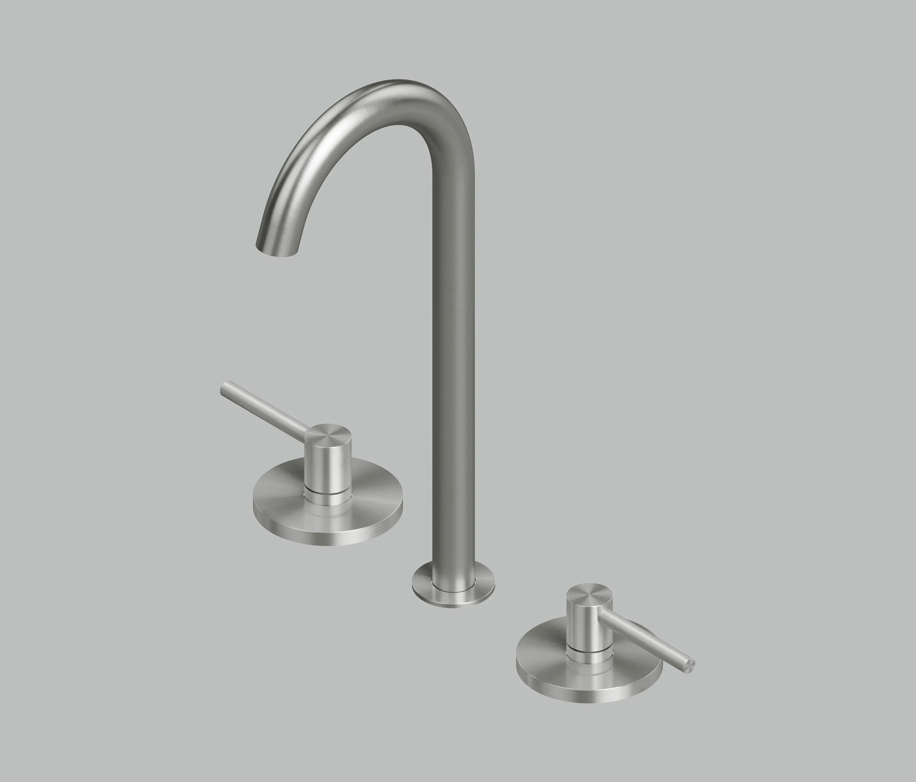 Quadrodesign - FFQT | Rubinetteria 3 fori con bocca di erogazione girevole