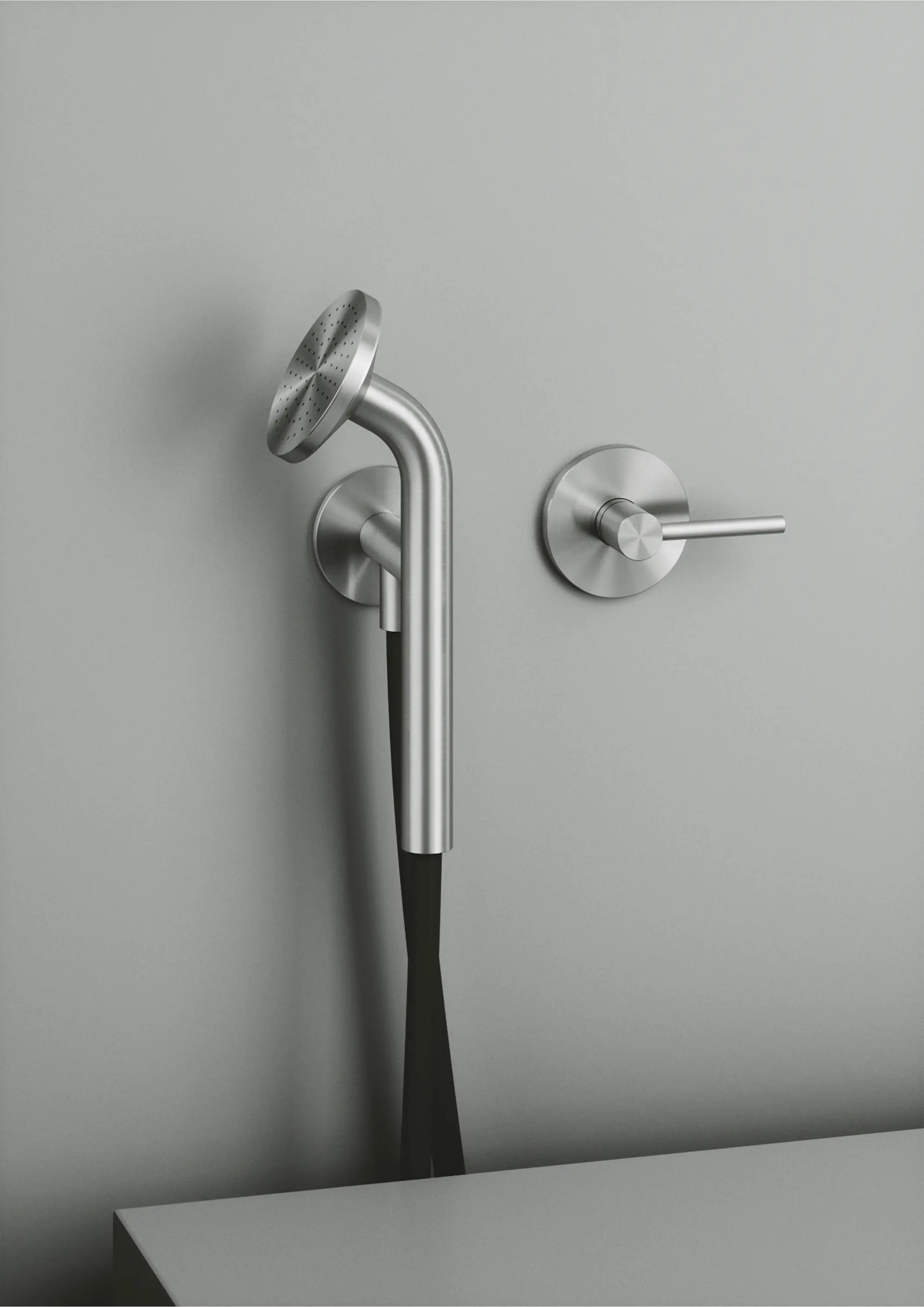 Quadrodesign - FFQT | Mezclador a muro con teleducha