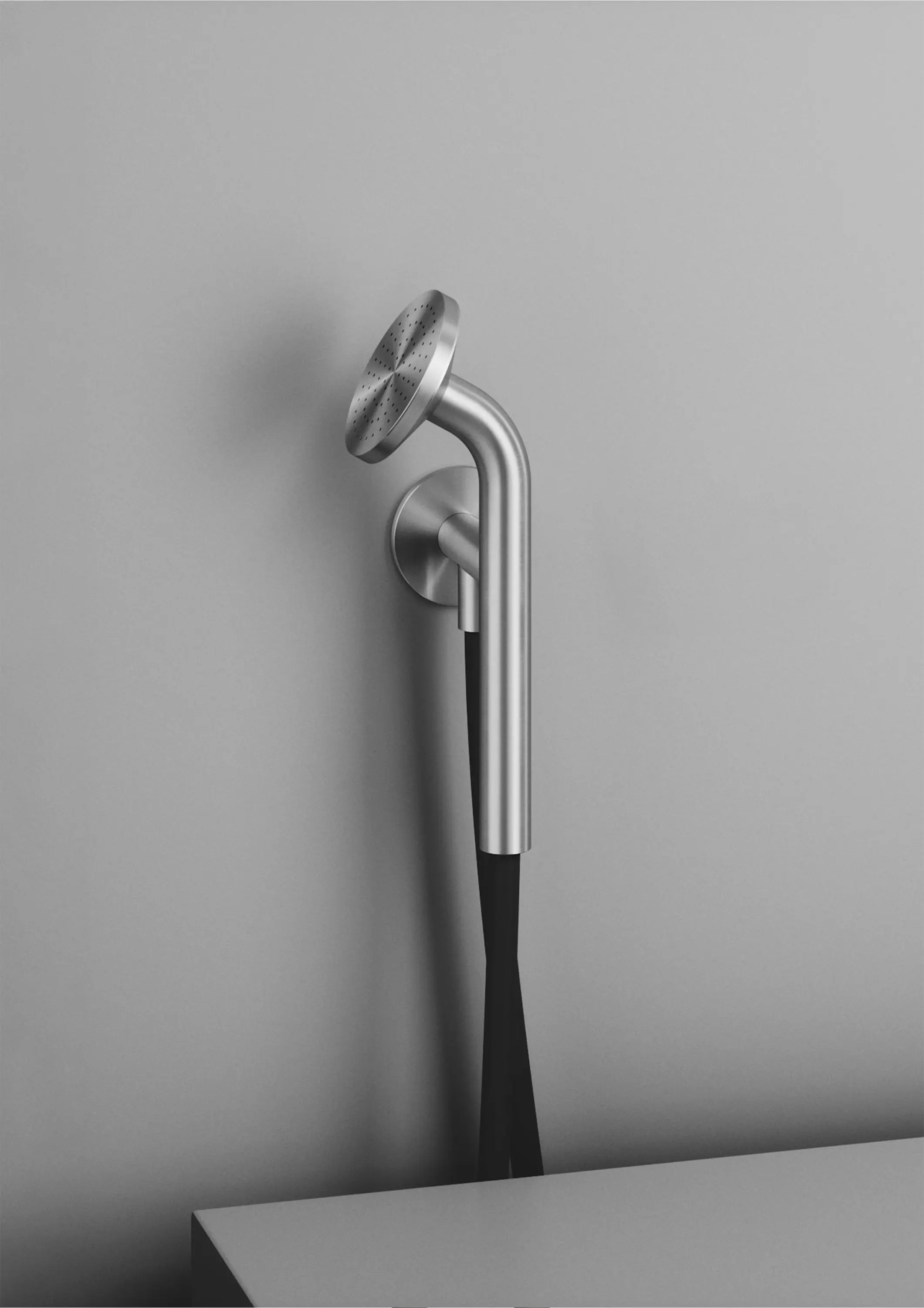 Quadrodesign - FFQT | Hand shower with bracket and water connection