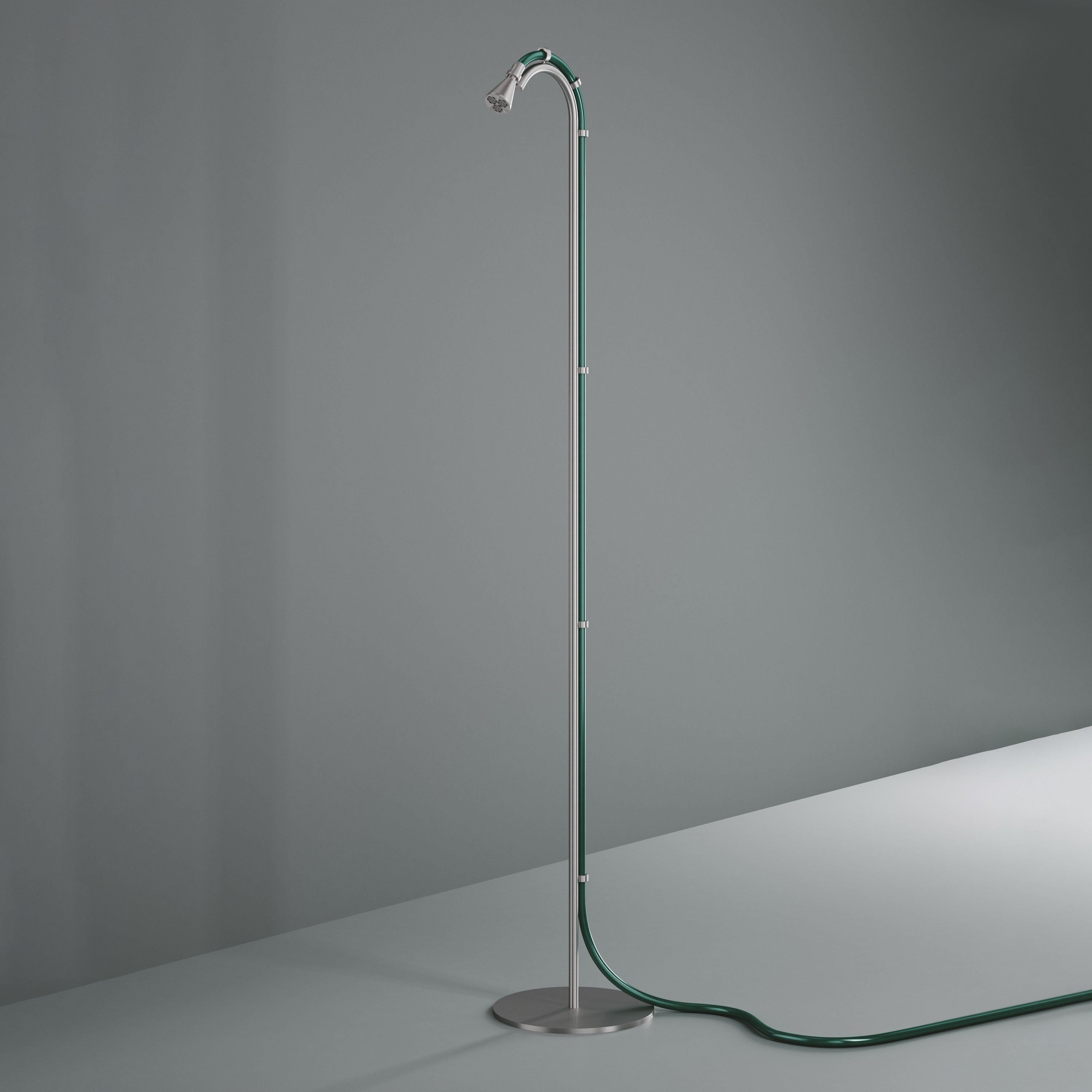 Afficher le produit FFQT | Free-standing outdoor shower with shower head with spray jet, garden hose not included du fabricant Quadrodesign