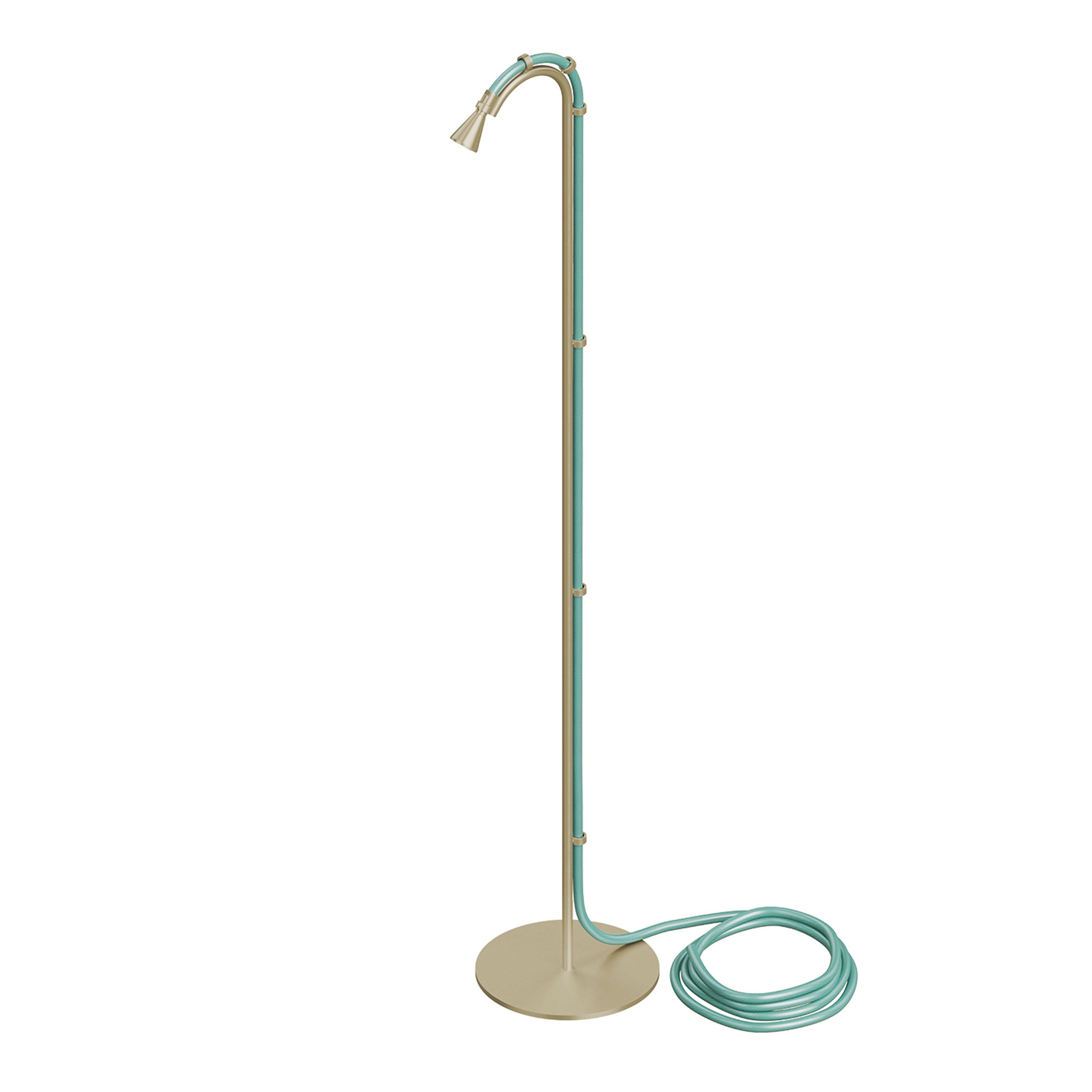 FFQT | Free-standing outdoor shower with shower head with spray jet, garden hose not included