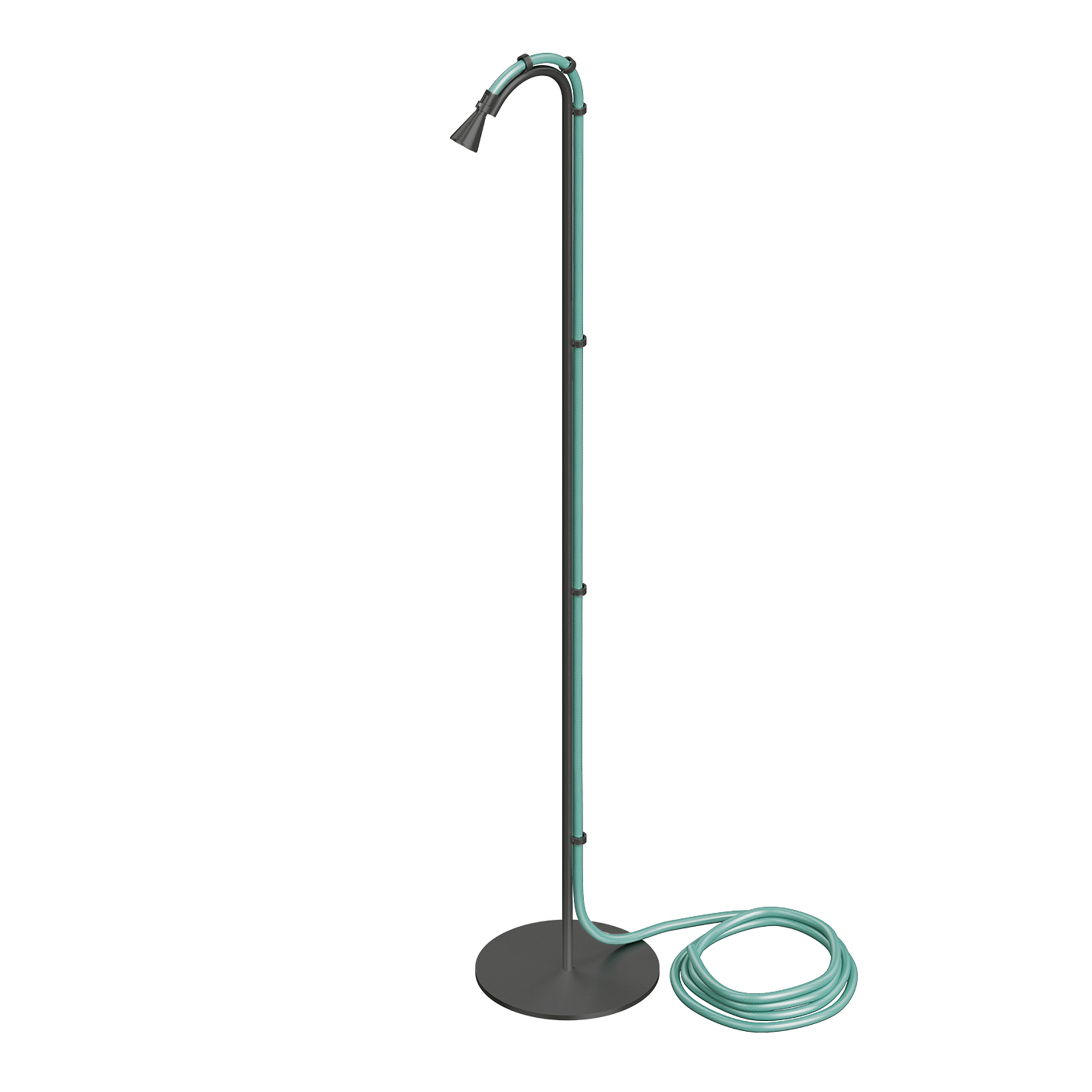 FFQT | Free-standing outdoor shower with shower head with spray jet, garden hose not included